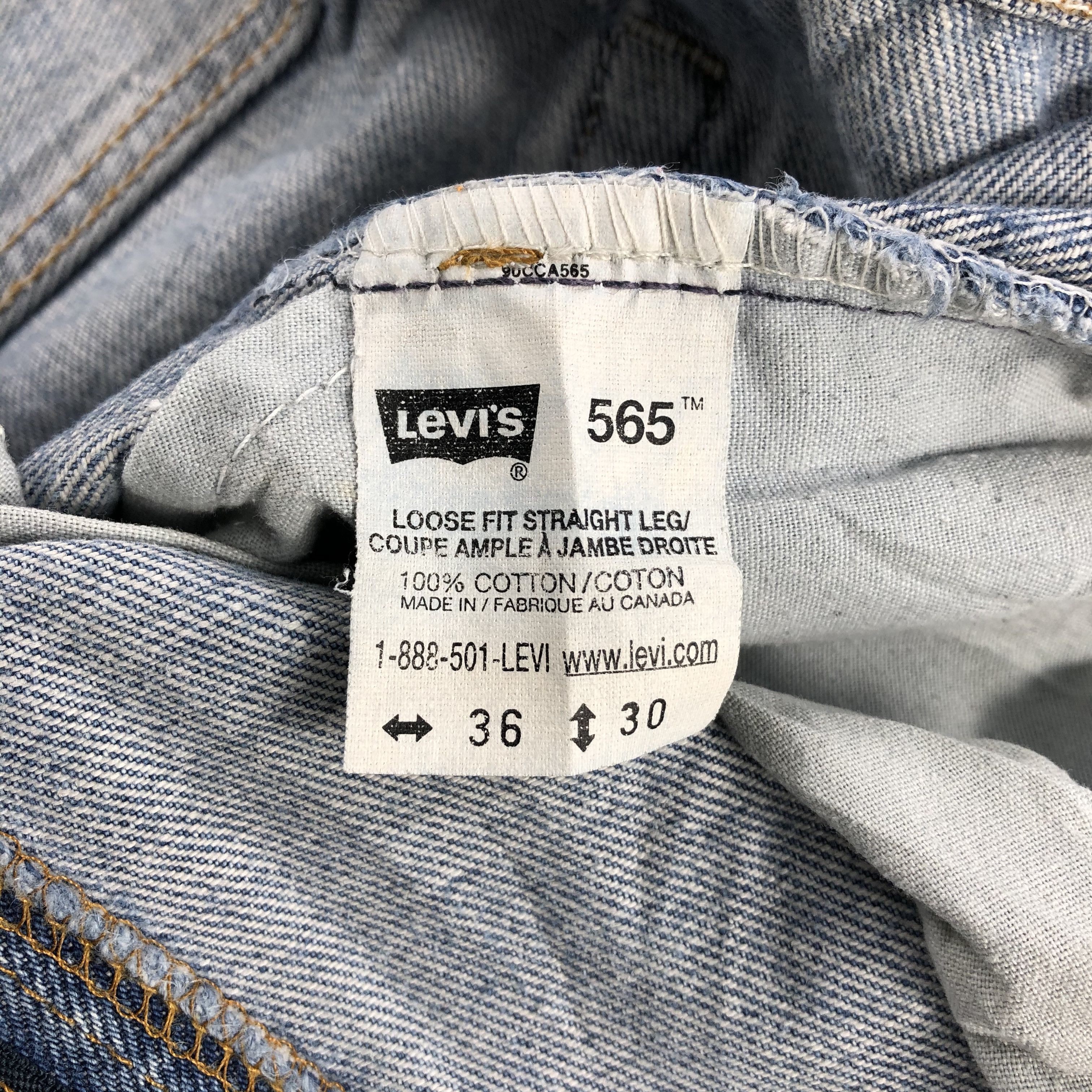 Levi's Vintage Levis Jeans Lot 565 Stone Washed Denim-J1049 Size US 37 - 10 Thumbnail