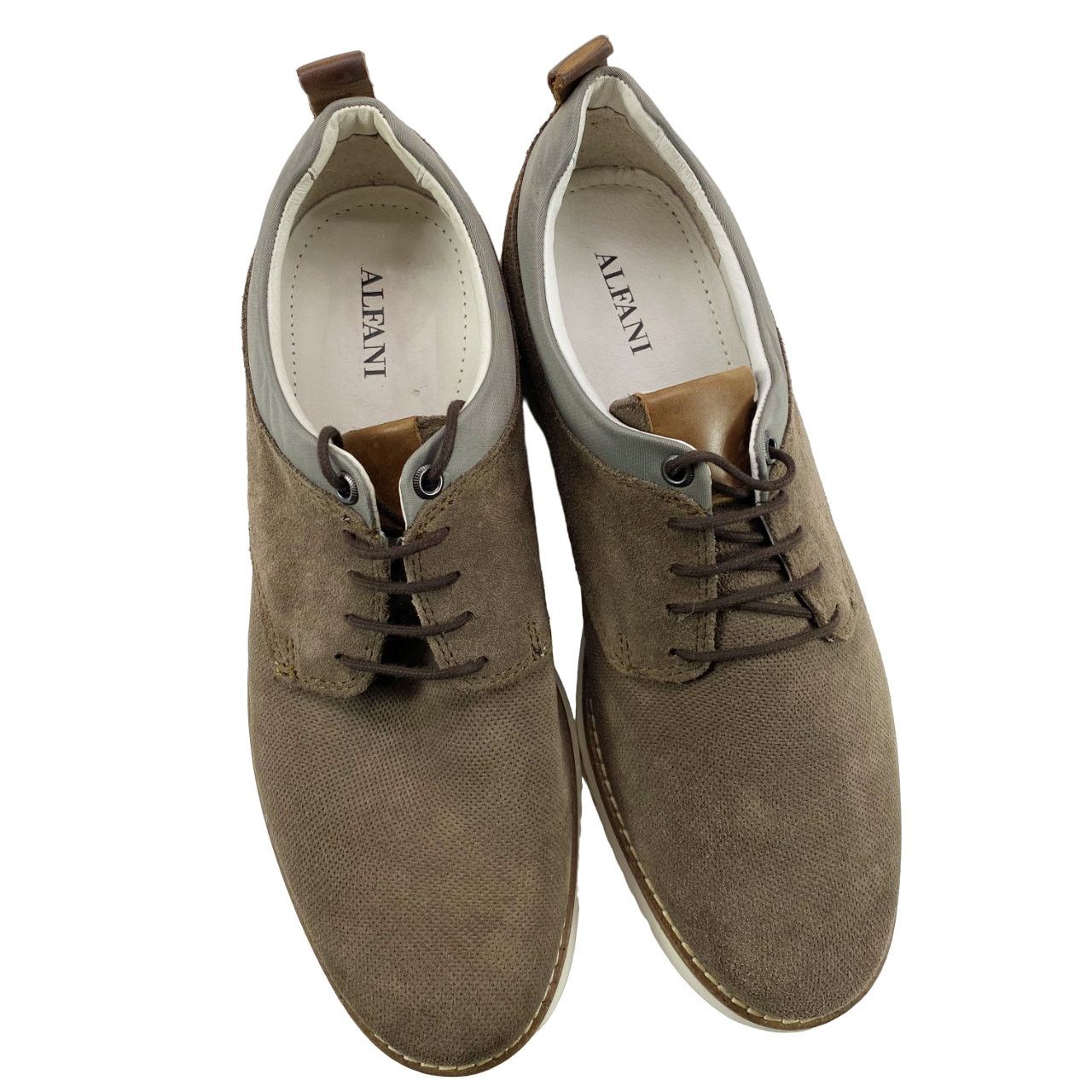 Alfani Gregor Tan Leather Upper Derby Mens 7.5M Casual Shoes in Brown