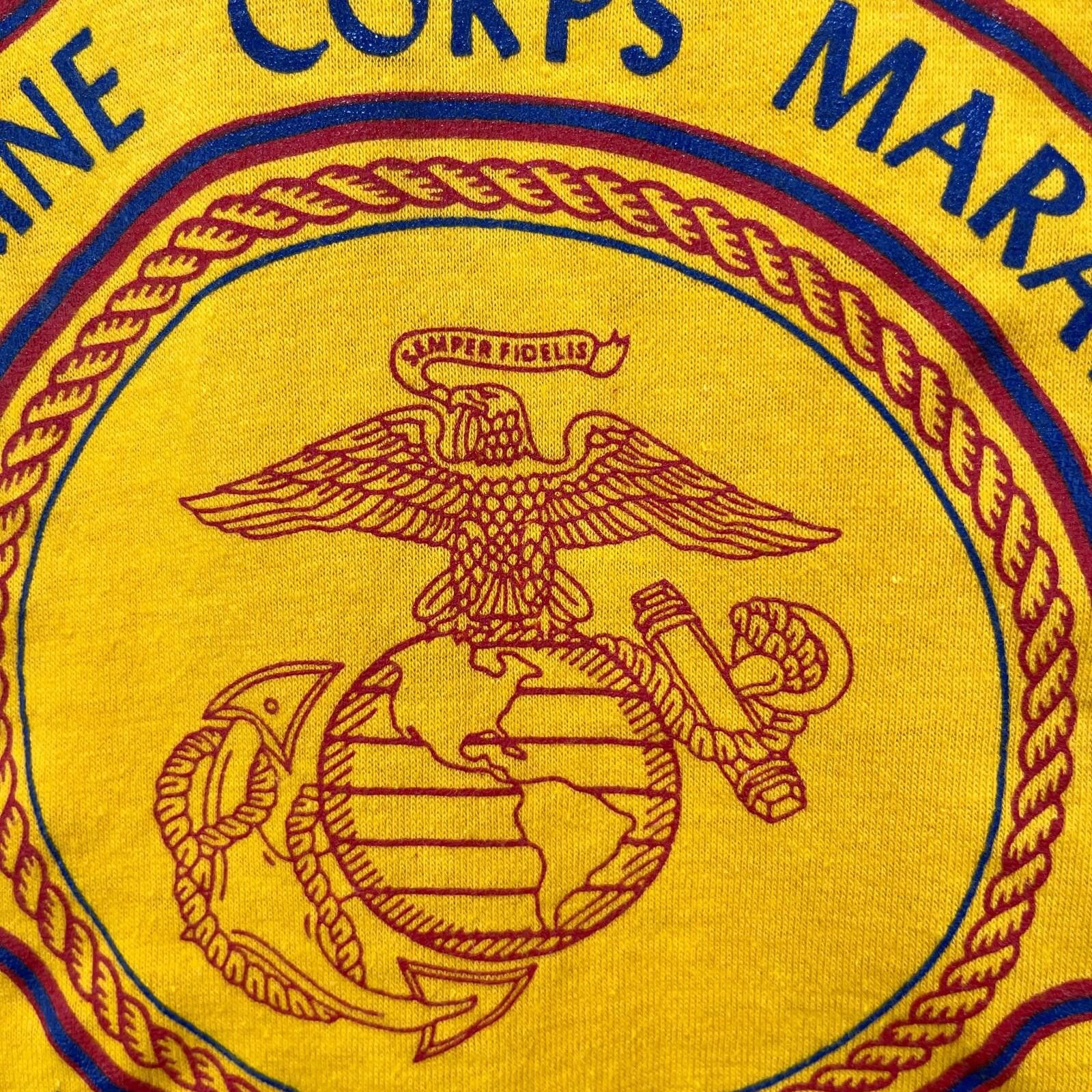 Vintage Vintage 1986 USMC Marine Corps Marathon T-shirt Medium Size US M / EU 48-50 / 2 - 5 Thumbnail