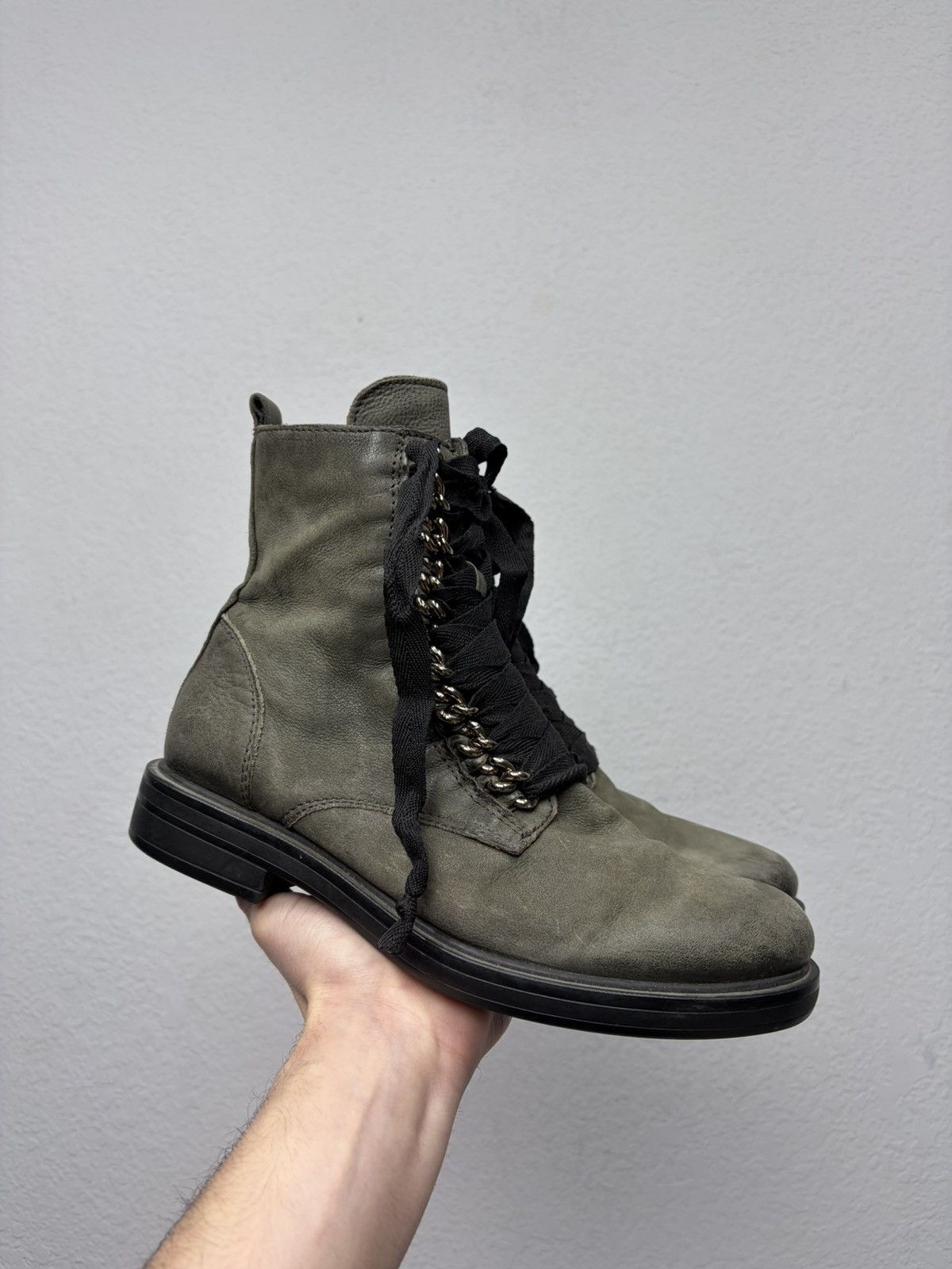 If Six Was Nine AS 98 Vibe Artisan Black Leather Side Zip Ankle Biker Boots Size US 7.5 / EU 40-41 - 5 Thumbnail