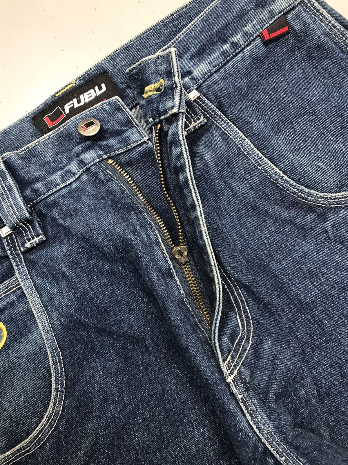Fubu Vintage Fubu the collection patchwork cargo denim Size US 34 / EU 50 - 9 Thumbnail