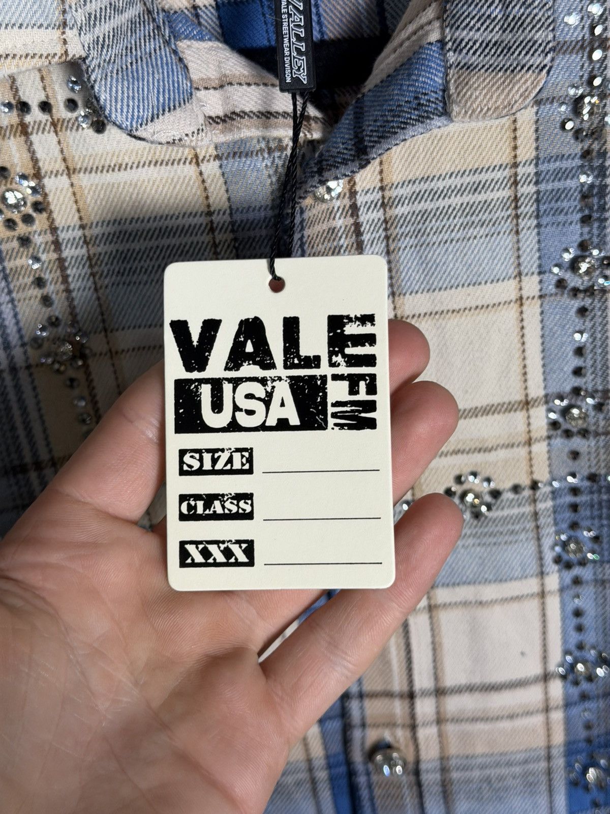 Vale Vale Forever Skyfall Flannel 'Cream/Blue’ Size US L / EU 52-54 / 3 - 3 Thumbnail