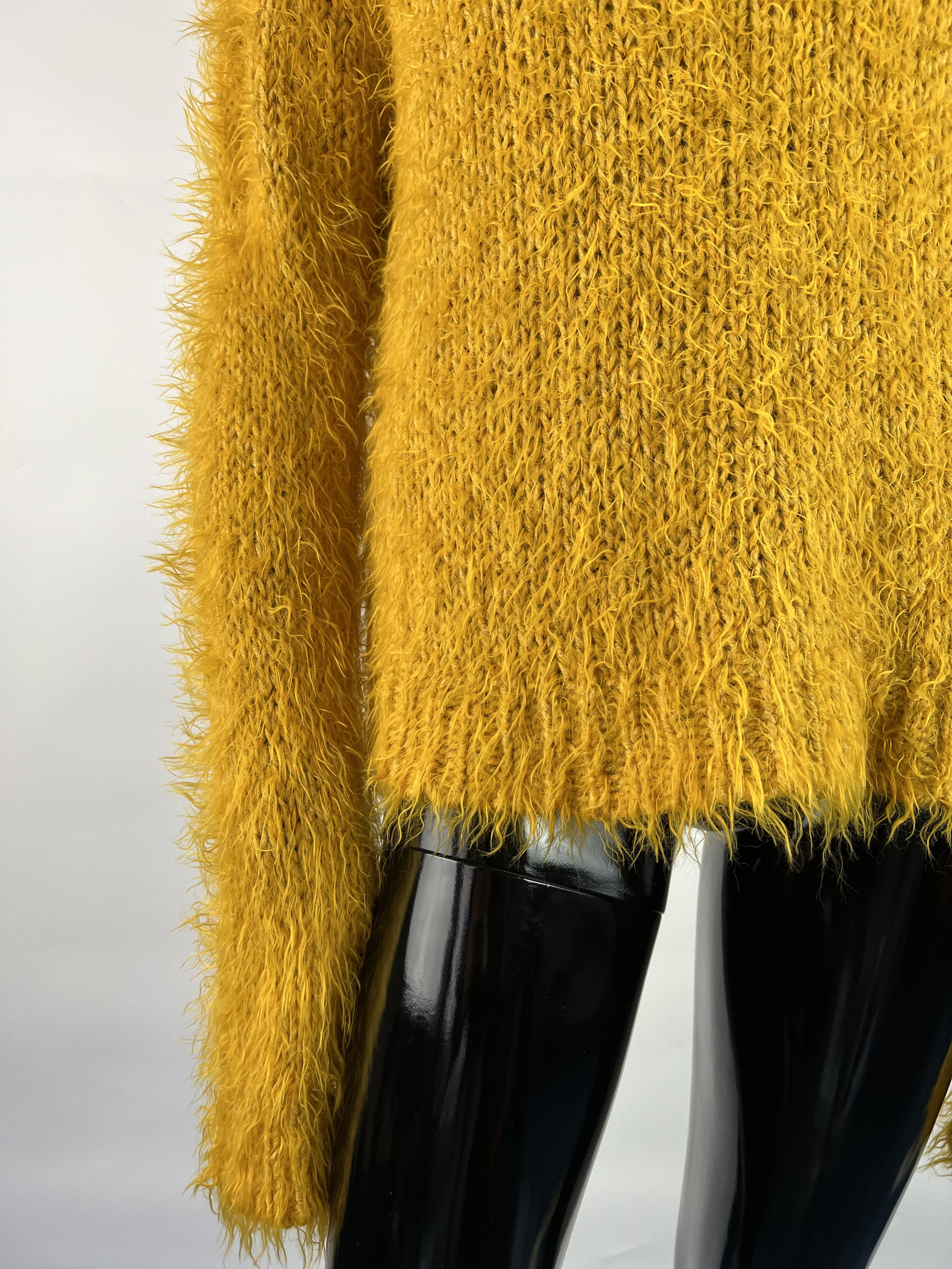 Homespun Knitwear × Sandro Sandro Ferrone Women's Yellow Sweater Size L Size L / US 10 / IT 46 - 9 Thumbnail
