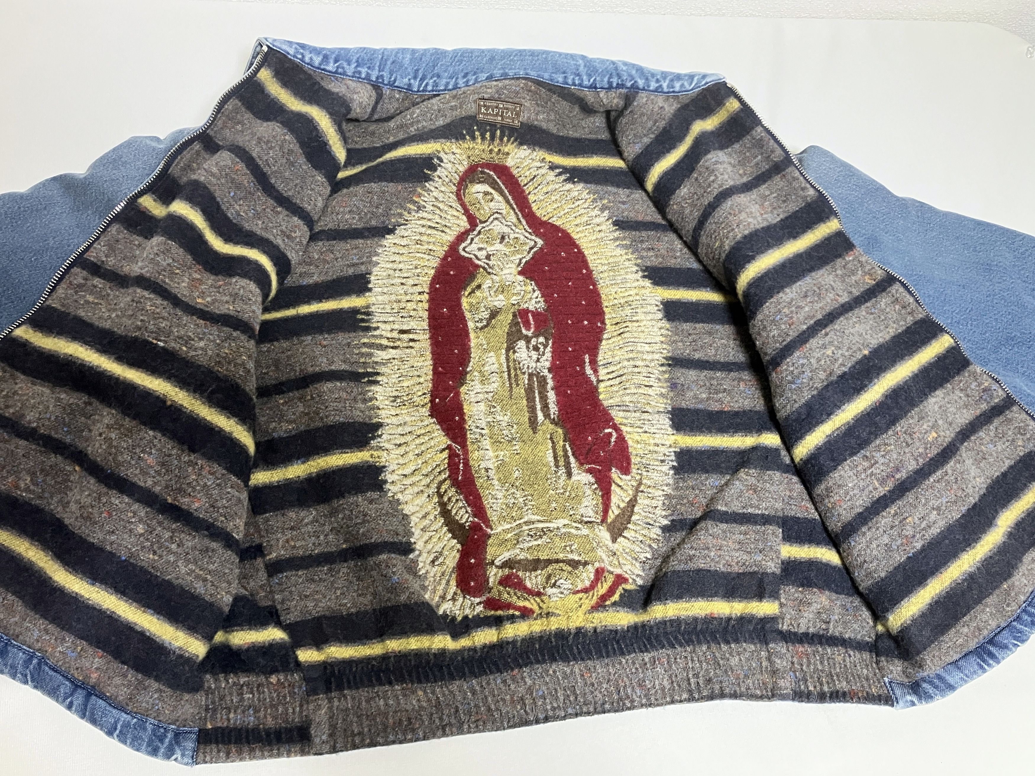 Kapital kapital 11.5oz denim lining Drizzler Jacket Virgin Maria 4 Size US XL / EU 56 / 4 - 4 Thumbnail