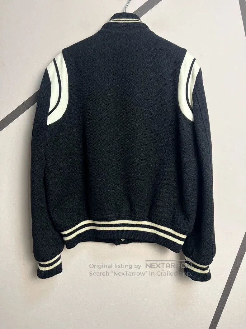 Saint Laurent Paris Saint Laurent Wool Leather Varsity Jacket. Size US L / EU 52-54 / 3 - 2 Thumbnail