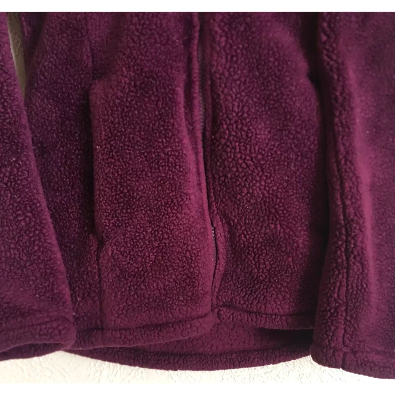 Vintage 32 Degrees Heat Women's Hoodie Pullover Full Zip Fleece Sherpa Lined Burgundy Wine S 32 Degrees Heat Activewear Size S / US 4 / IT 40 - 3 Thumbnail