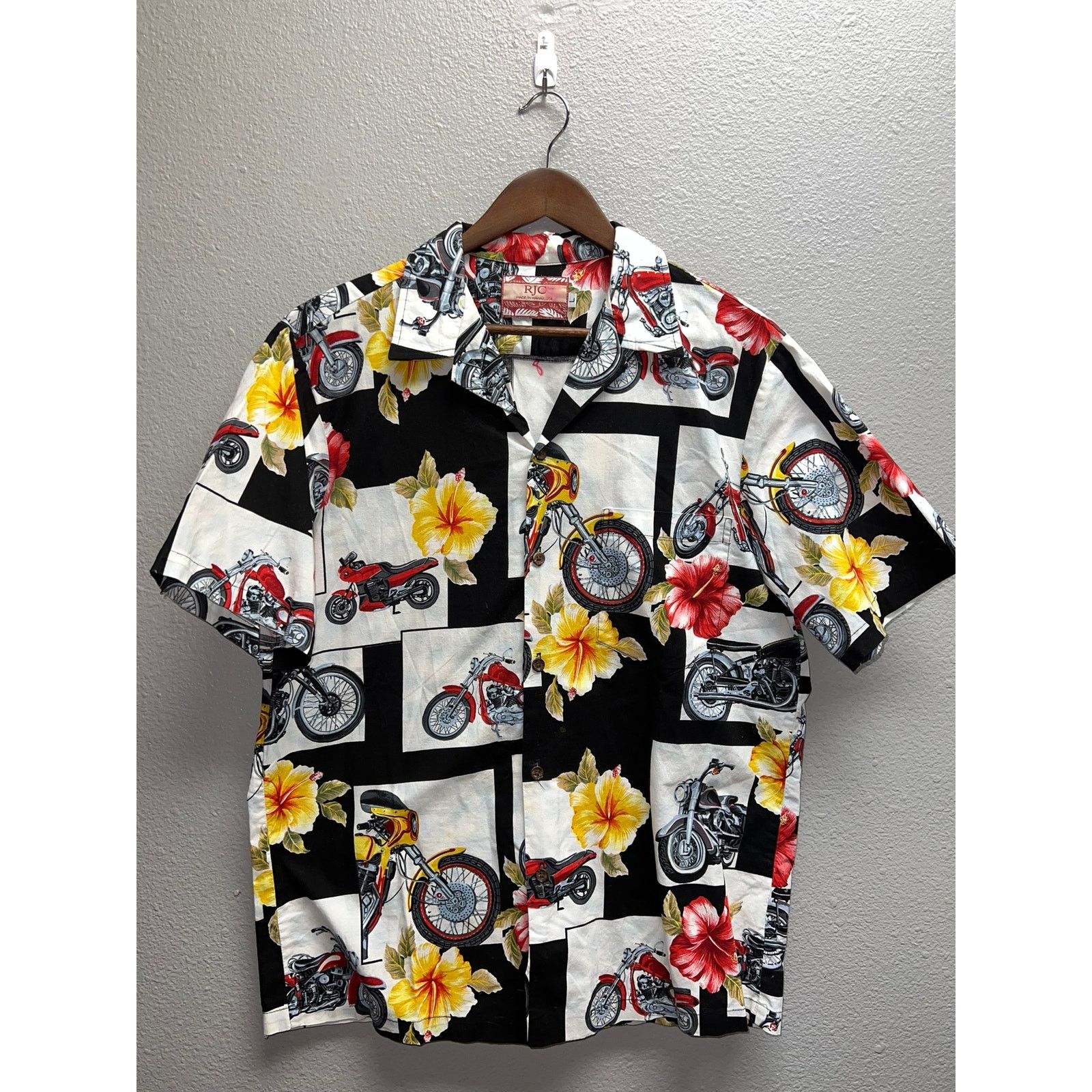 Vintage Vintage RJC Hawaii Shirt Hawaiian Button Down Motorcycle L Size US L / EU 52-54 / 3 - 1 Thumbnail