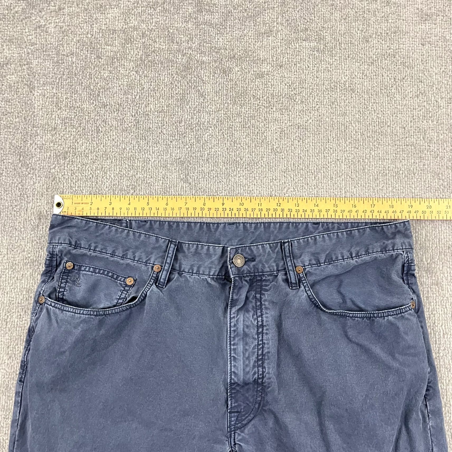 Polo Ralph Lauren Polo Ralph Lauren Pants Mens 36x32 Varick Slim Straight Chino Blue Casual Mens Size US M / EU 48-50 / 2 - 3 Thumbnail