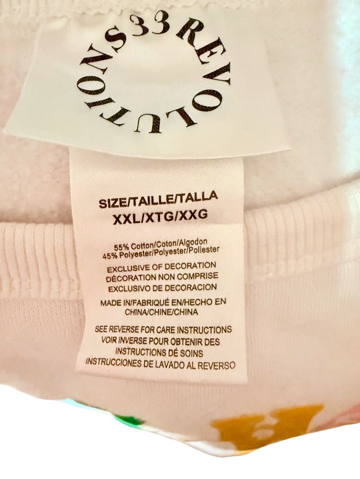 Other 33 Revolutions XXL Stay Happy Crew Neck Sweatshirt NWOT Size XXL / US 16-18 / IT 52-54 - 5 Thumbnail