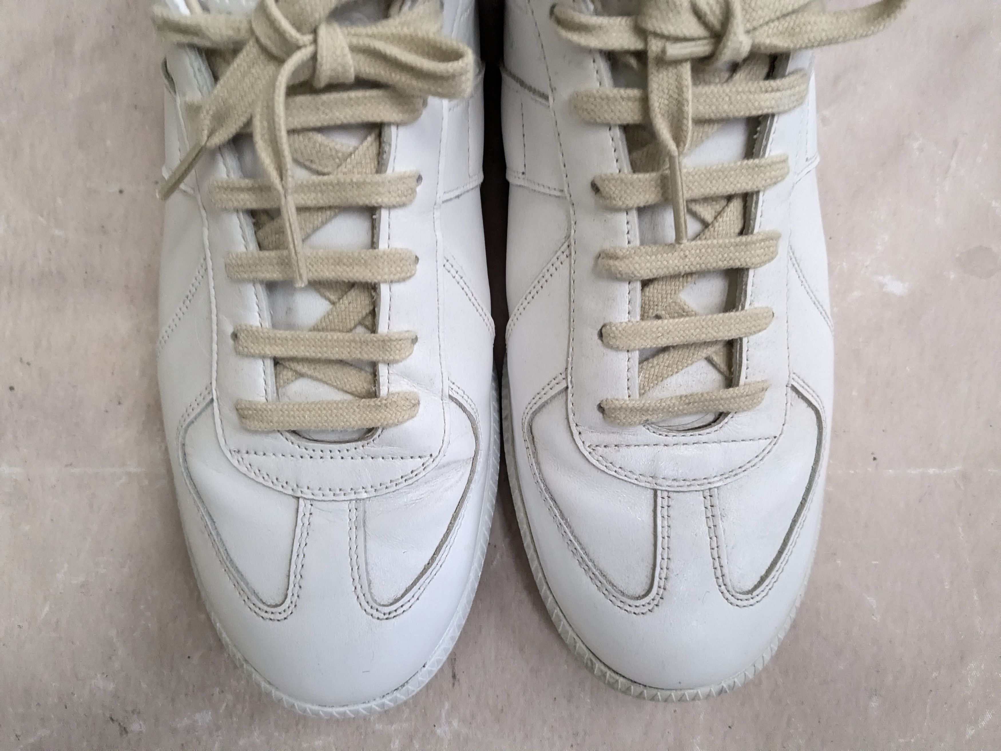 Maison Margiela Maison Margiela Replica GAT White 9 42 Low Tops Leather Size US 9 / EU 42 - 3 Thumbnail