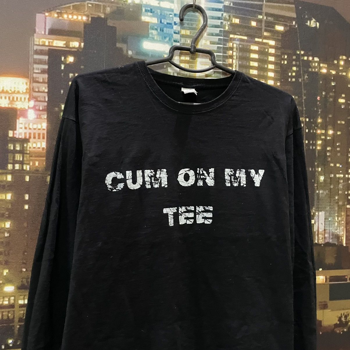 Vintage Vintage 90s Graphic Tee Funny Slogan Y2K Streetwear Black M Size US M / EU 48-50 / 2 - 2 Thumbnail