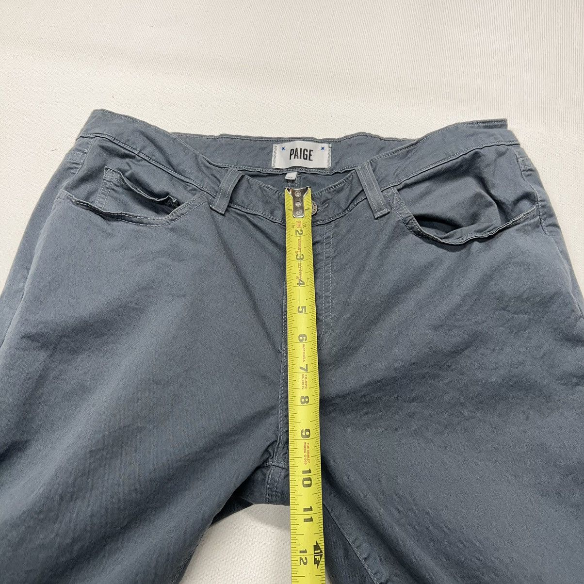Paige Paige Pants Blue Normandie Straight Chino Preppy Casual Size US 33 - 21 Thumbnail