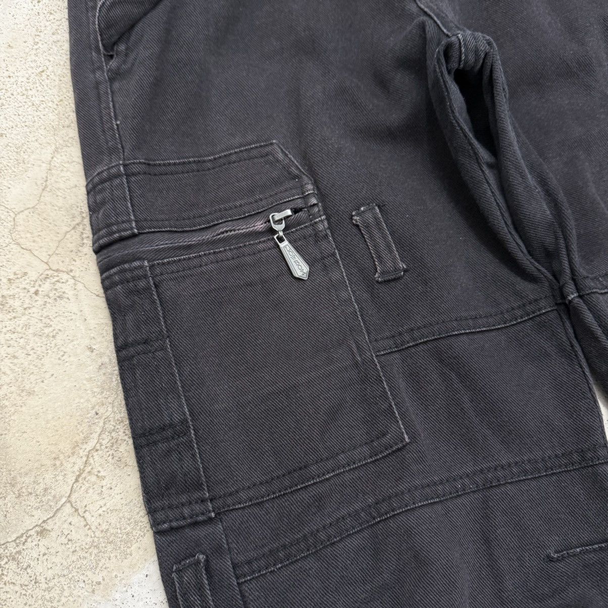 LOWBOX Lowbox Sunfaded Cargo Biker Denim Pants Size US 28 / EU 44 - 7 Thumbnail