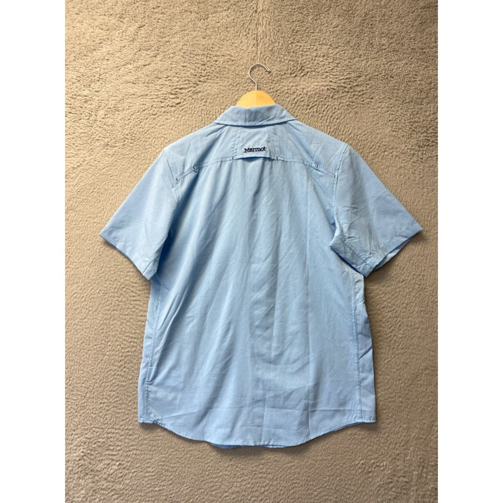 Marmot Marmot Mens Medium Turquoise Short Sleeve Pocketed Outdoor Shirt /148-21 Size US M / EU 48-50 / 2 - 6 Thumbnail