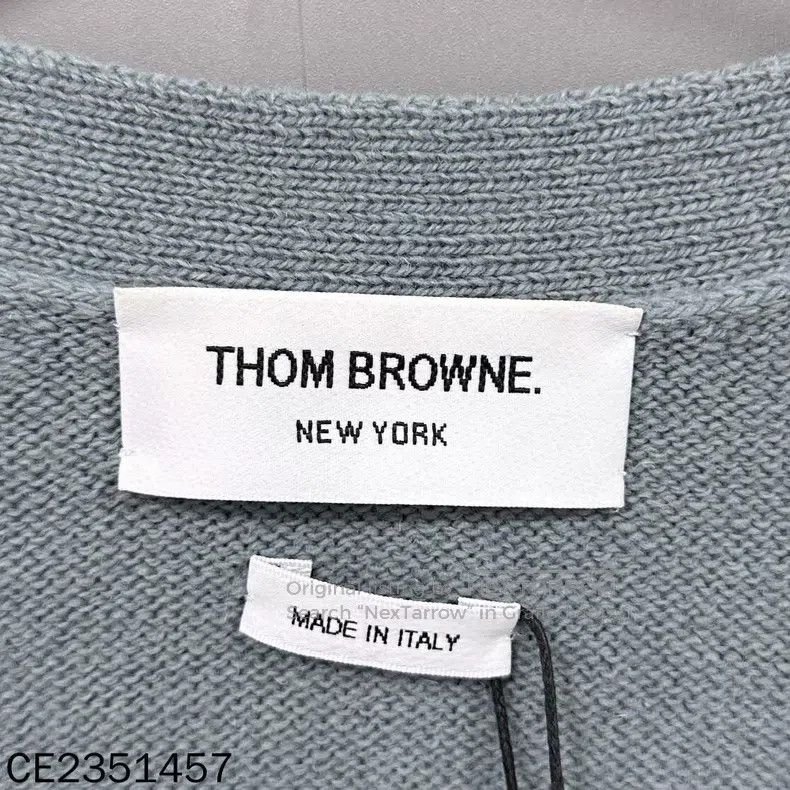 Thom Browne Thom Browne Classic Three Stripe Wool Cardigan Size US XL / EU 56 / 4 - 4 Thumbnail