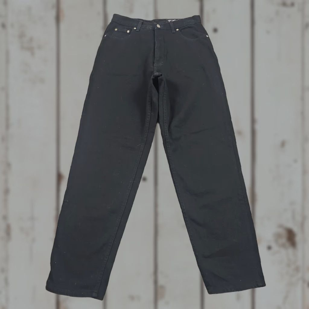 Eddie Bauer VINTAGE Eddie Bauer Jeans Womens 12 Black Straight Loose High Denim USA 27x31 Size 34" / US 12 / IT 48 - 1 Thumbnail