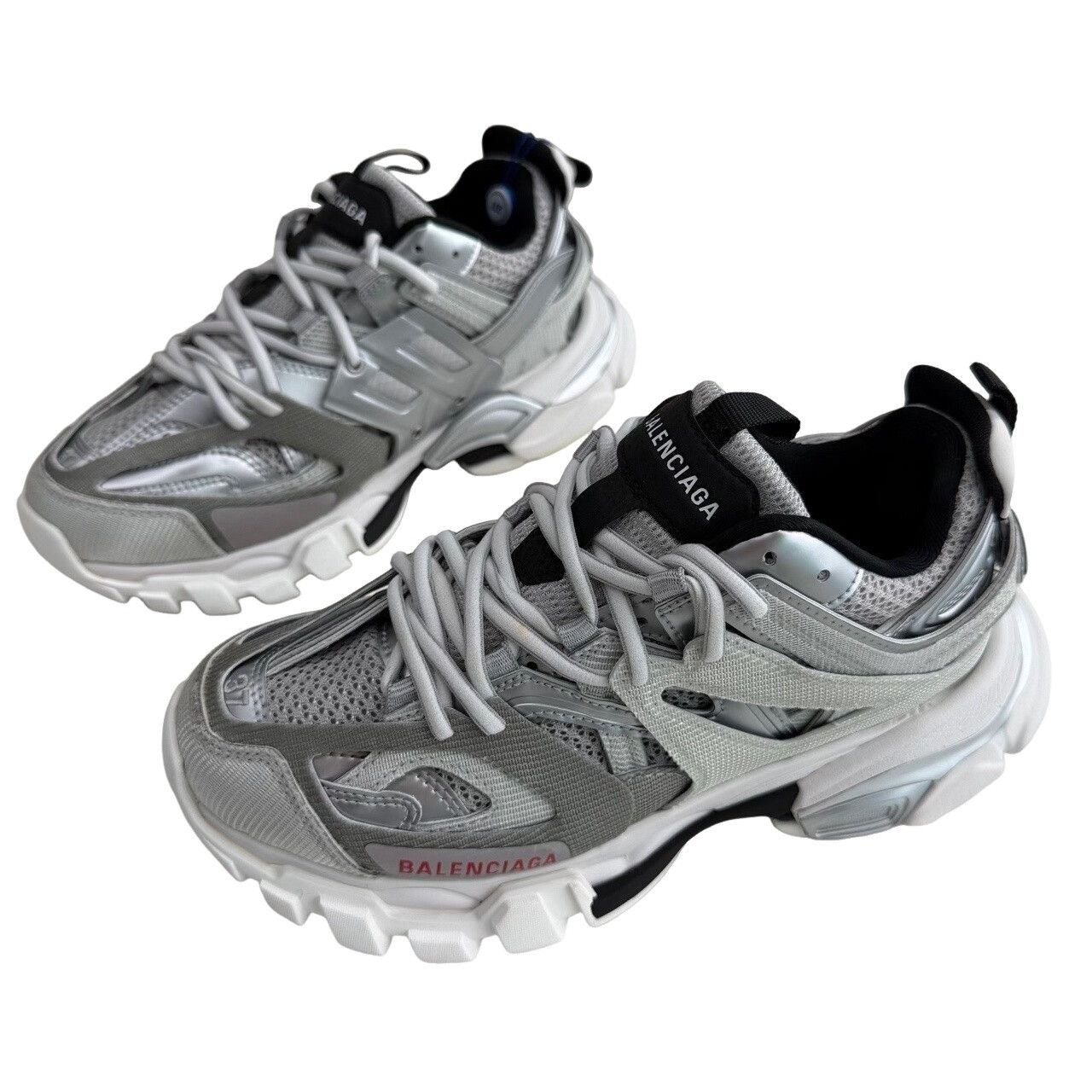 Balenciaga Balenciaga Silver Track Sneakers Size 37 Size US 7 / IT 37 - 1 Thumbnail