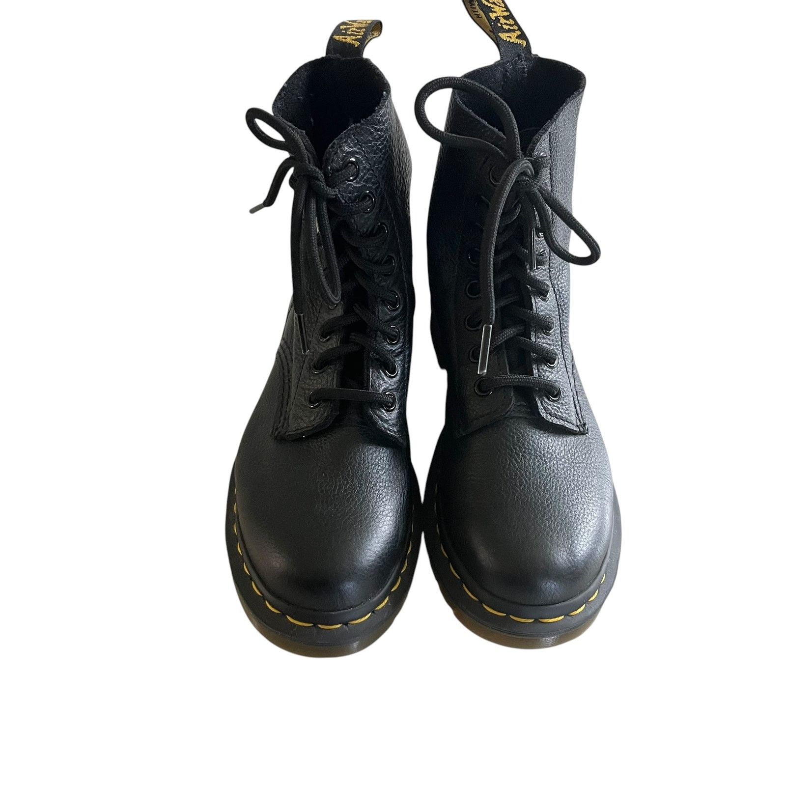 Dr. Martens Dr. Martens 1460 Pascal Bex Black Leather Lace Up Boots Size US 5 / IT 35 - 2 Thumbnail