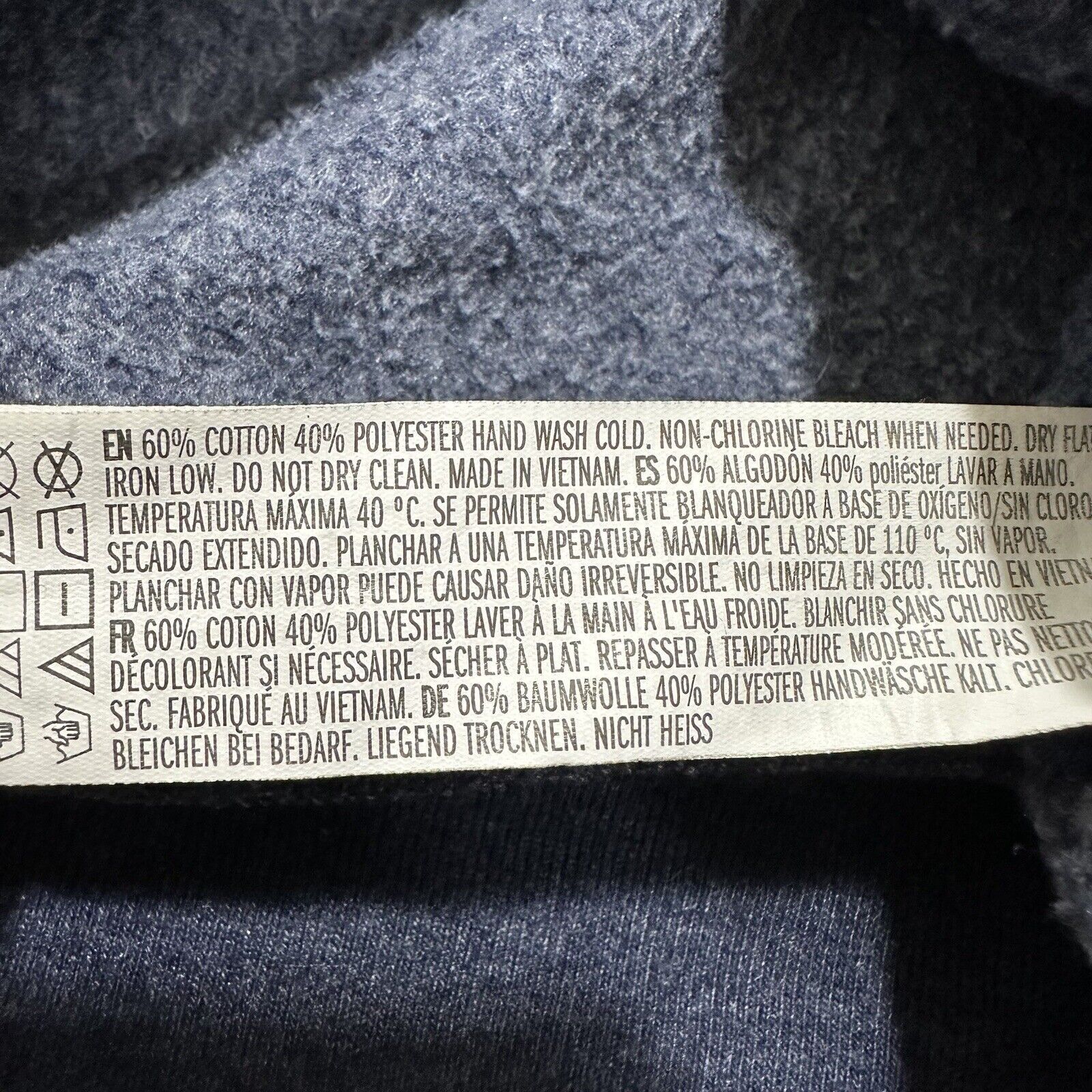 Forever 21 Forever 21 Small Cropped Hoodie Navy Blue Sweatshirt Size S / US 4 / IT 40 - 4 Thumbnail