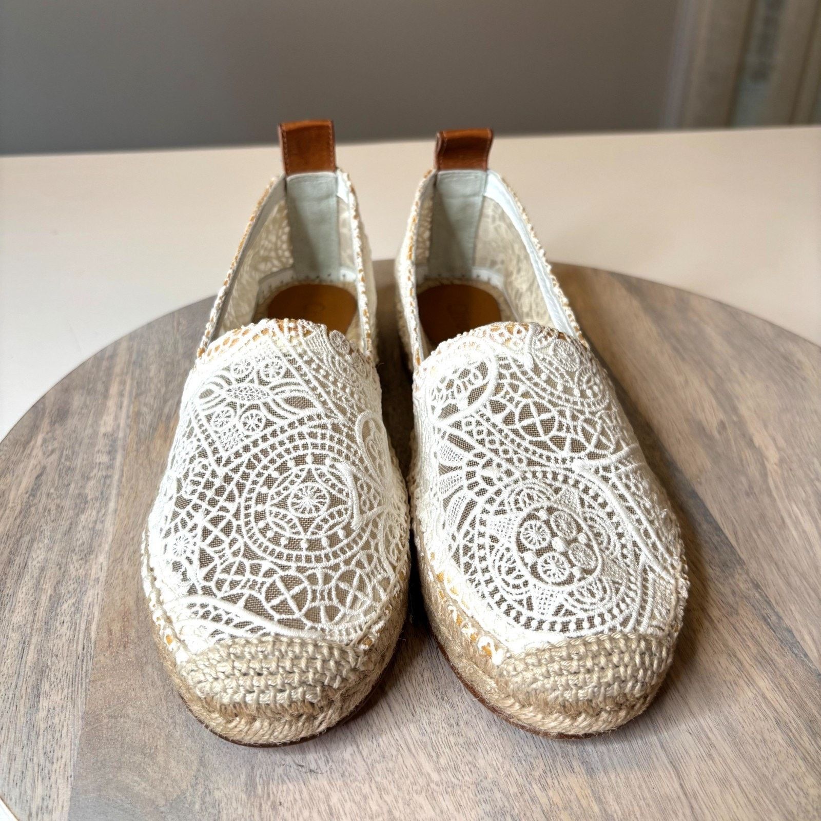 Chloe Chloé Fabri Lace Espadrilles White 38 Women's Shoes NIB Size US 8 / IT 38 - 8 Thumbnail