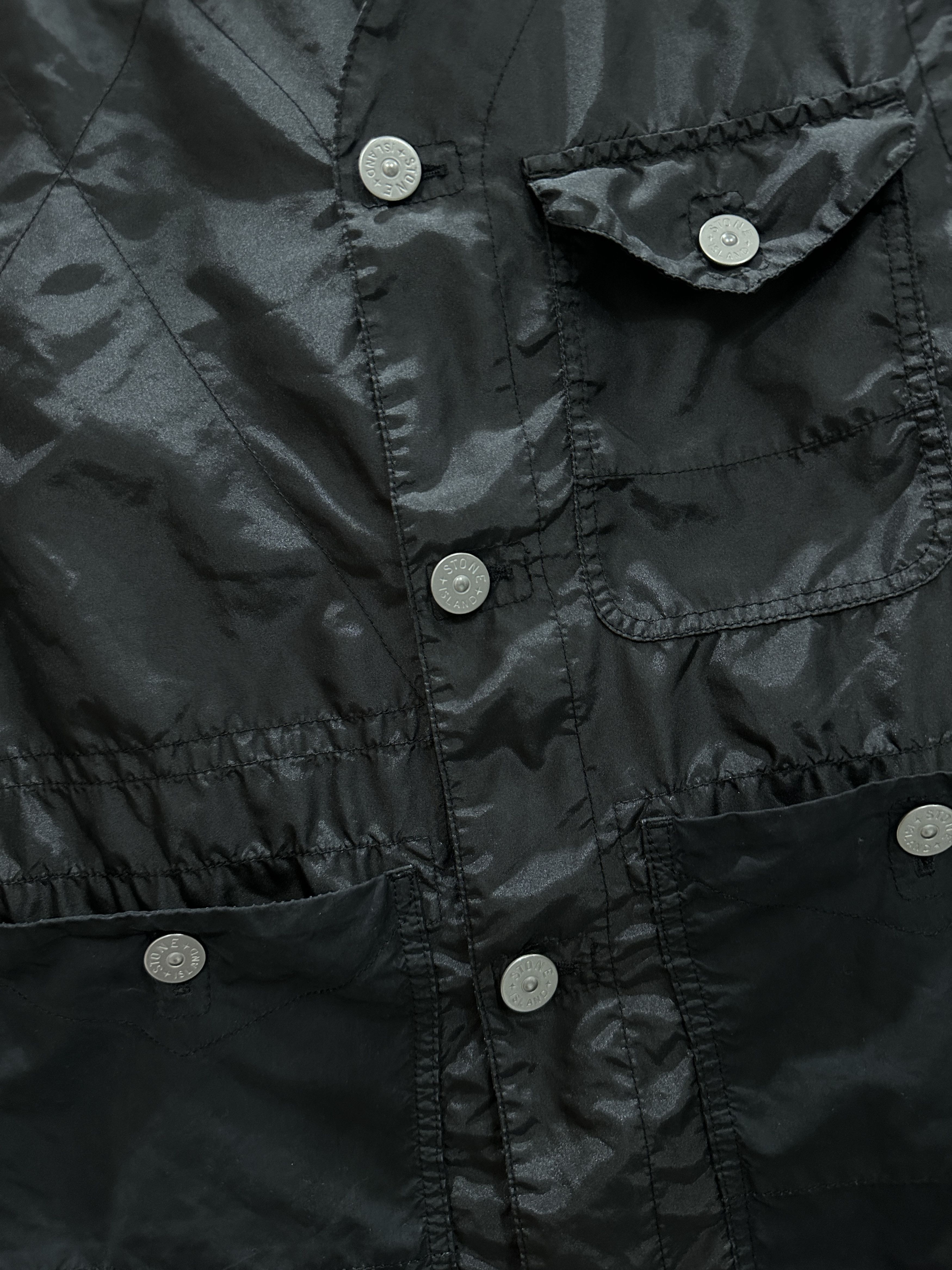 Stone Island STONE ISLAND BLACK GARMENT DYED VEST Size US L / EU 52-54 / 3 - 5 Thumbnail