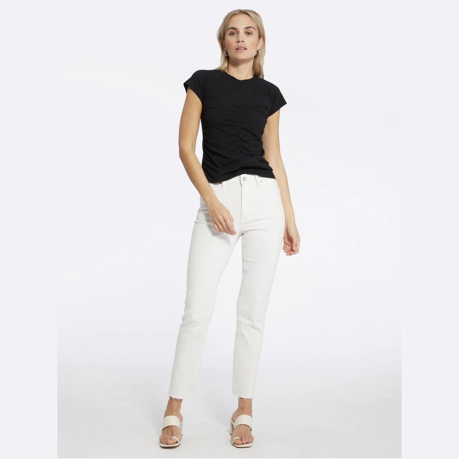 Sanctuary Sanctuary Women Black Cotton Casual Tee Plus Size 1X Size XL / US 12-14 / IT 48-50 - 3 Thumbnail