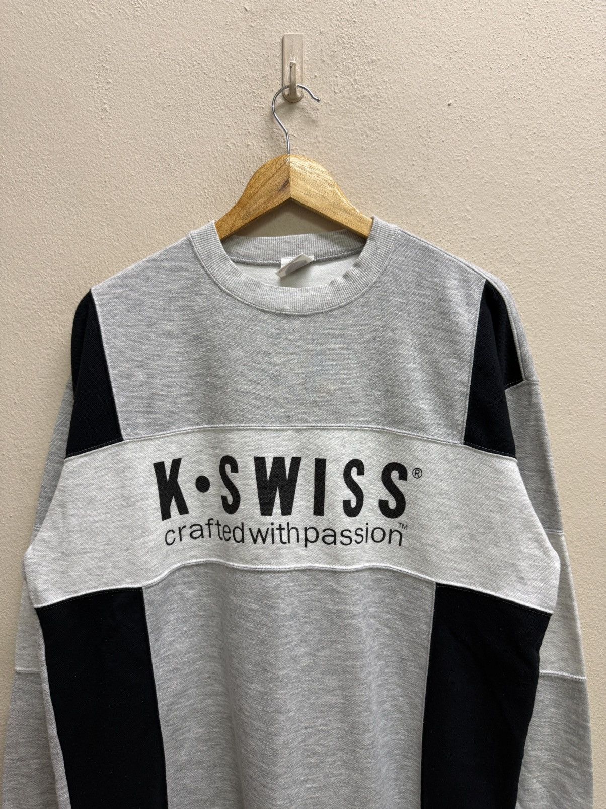 K-Swiss Vintage K-Swiss Biglogo Sweatshirt Size US L / EU 52-54 / 3 - 17 Thumbnail