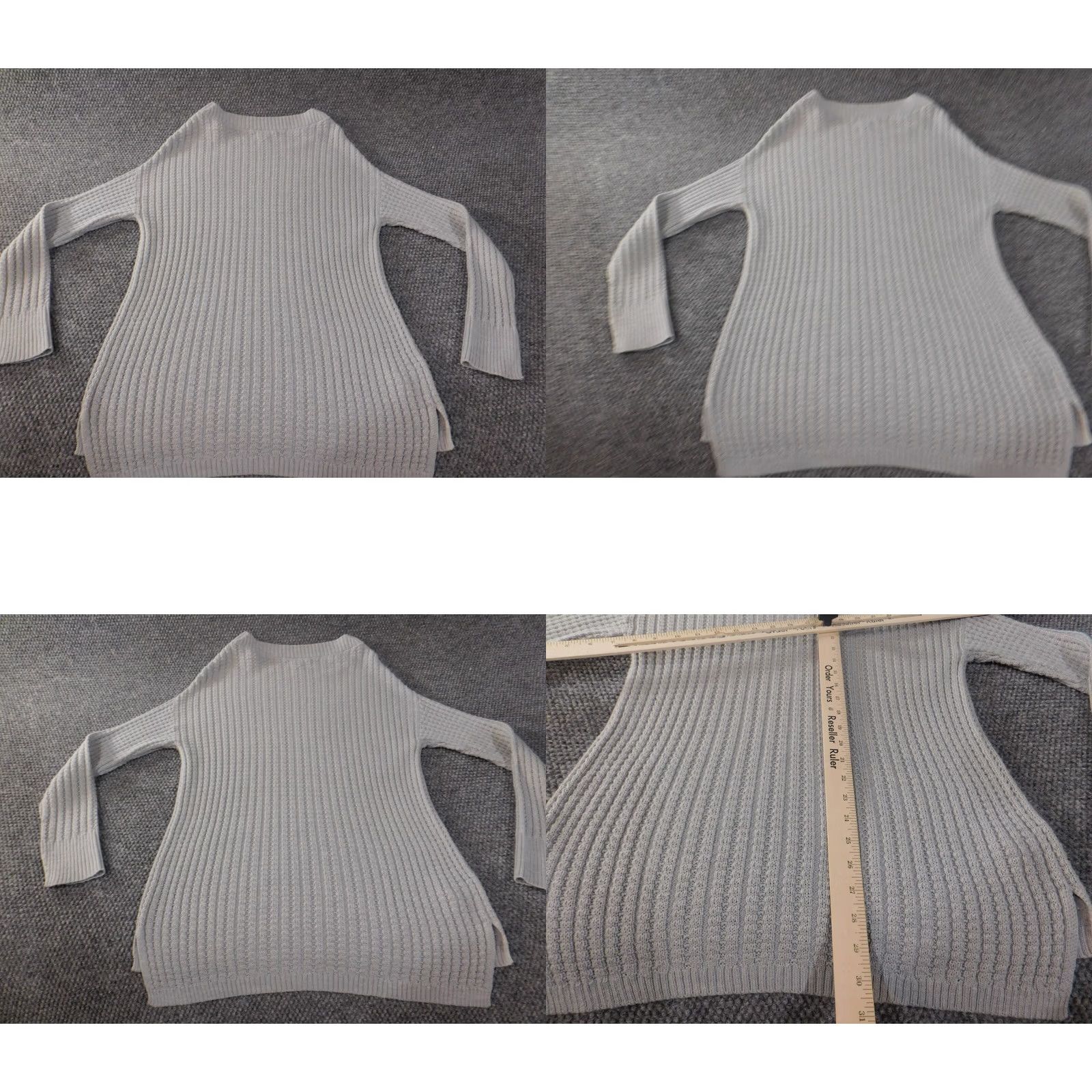 Ann Taylor Ann Taylor Sweater Womens Medium Gray Knit Pullover Long Sleeve Casual Size M / US 6-8 / IT 42-44 - 8 Thumbnail