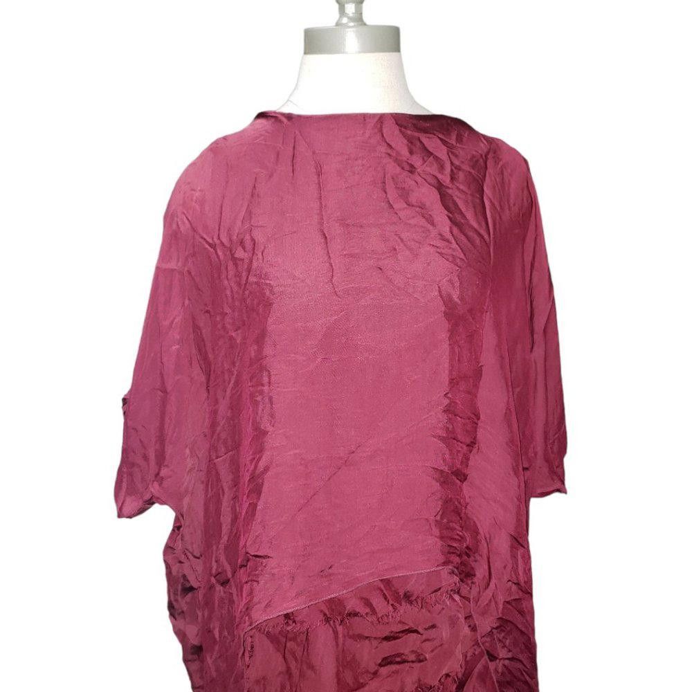 Designer CT266 NT by Amati Red Sheathed Bodice Dress M Size M / US 6-8 / IT 42-44 - 2 Thumbnail