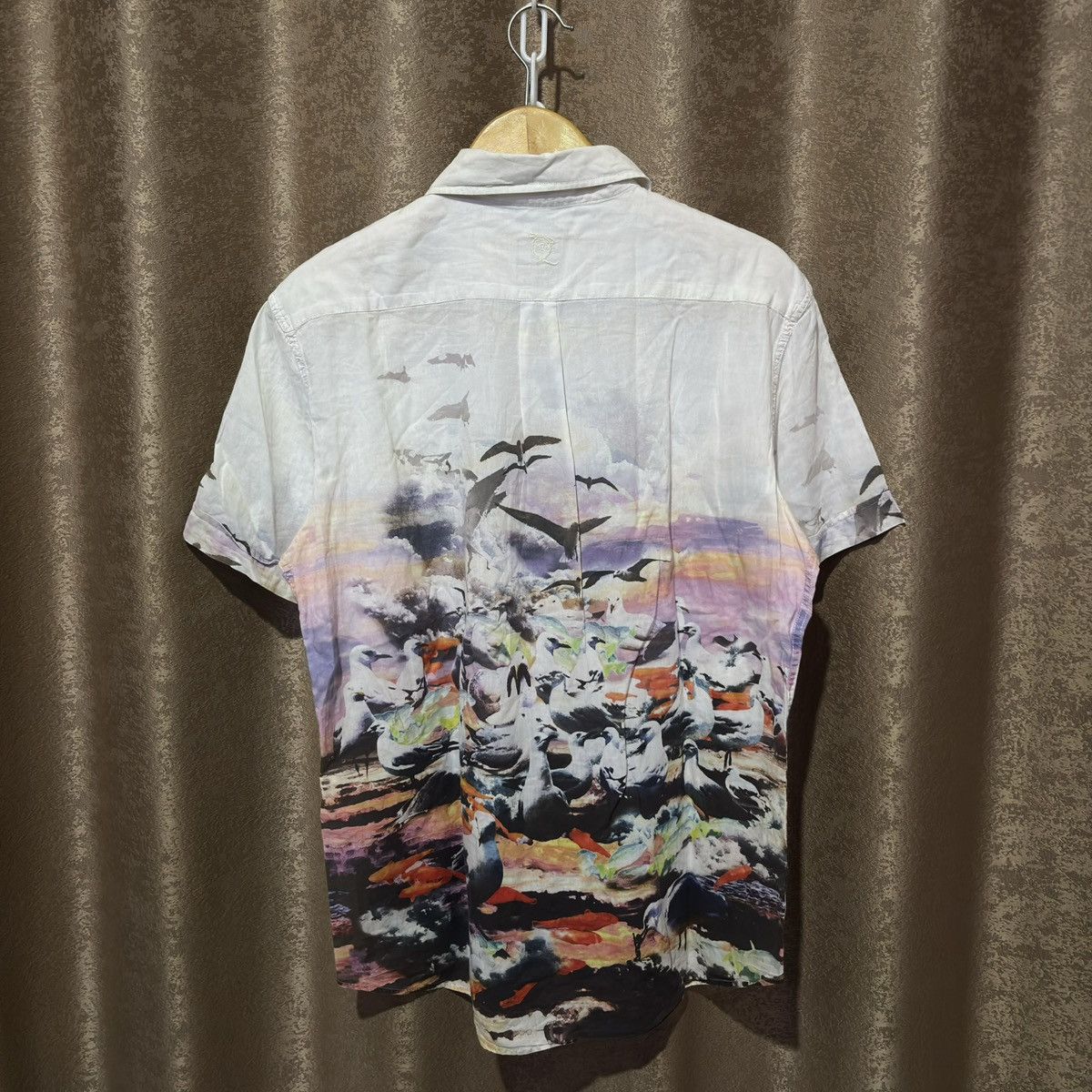 Alexander McQueen Bird Print Shirt Size US M / EU 48-50 / 2 - 6 Thumbnail