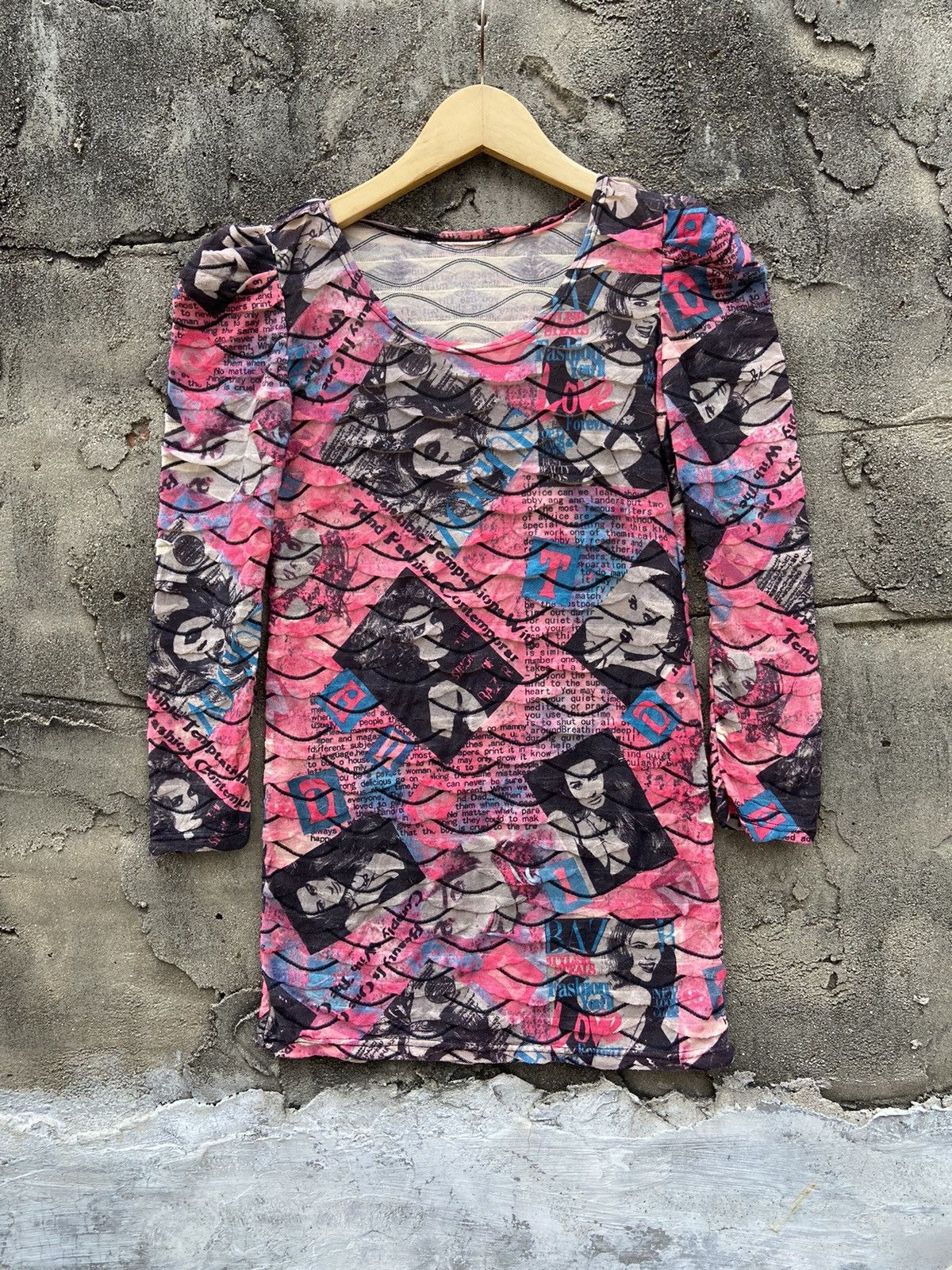 Beauty Beast × Hysteric Glamour × Japanese Brand 2000s newspaper women full print midi dress Size M / US 6-8 / IT 42-44 - 1 Thumbnail