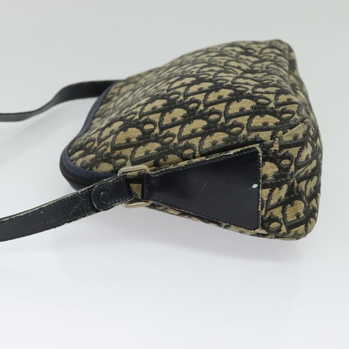 Dior DIOR Trotter Canvas Shoulder Bag Navy Gold Size ONE SIZE - 4 Thumbnail