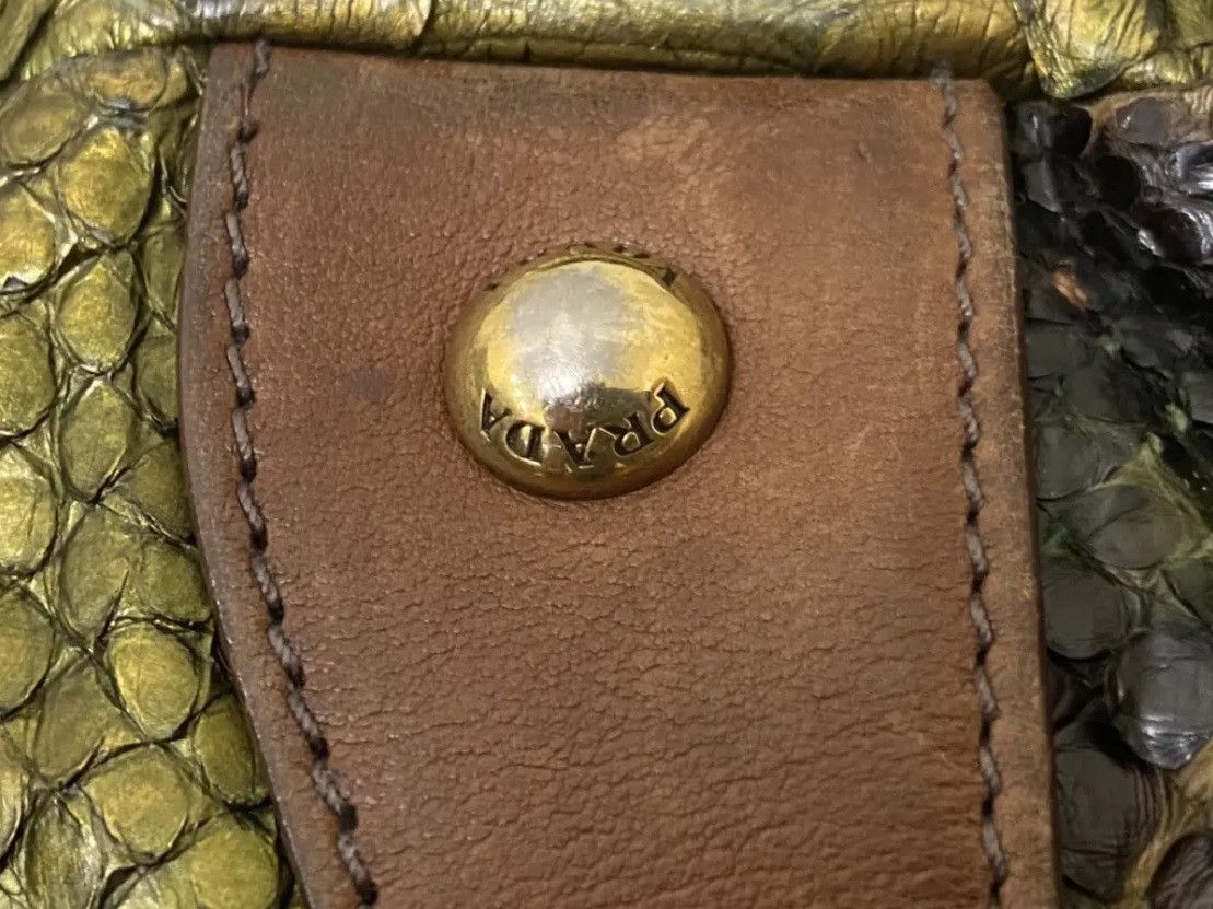 Prada RARE AW’09 Prada Milano Pitone+crocodile Patch leather bag Size ONE SIZE - 19 Thumbnail