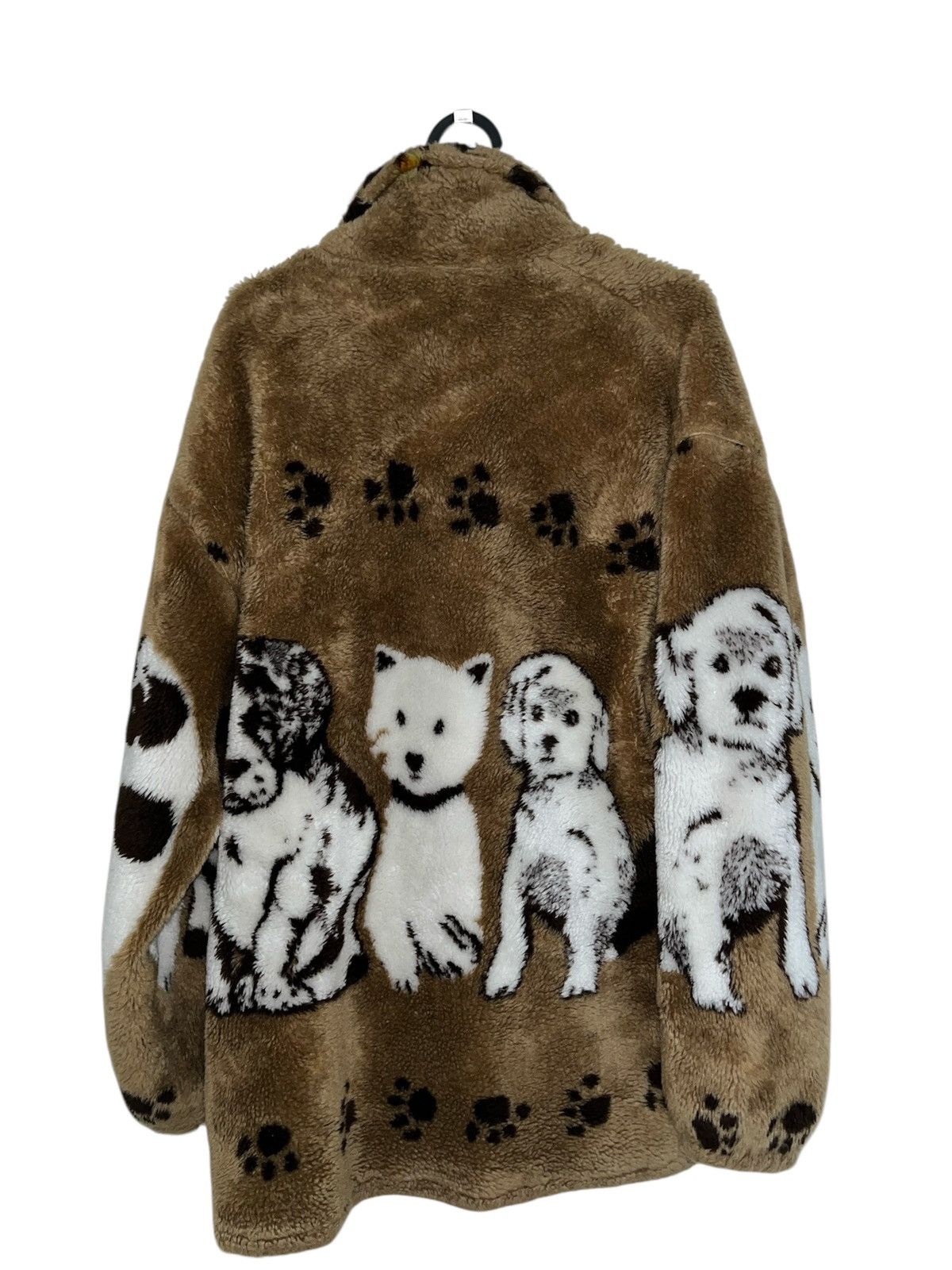 Vintage Vintage Fleece Jacket with Puppy Print Size US L / EU 52-54 / 3 - 2 Thumbnail