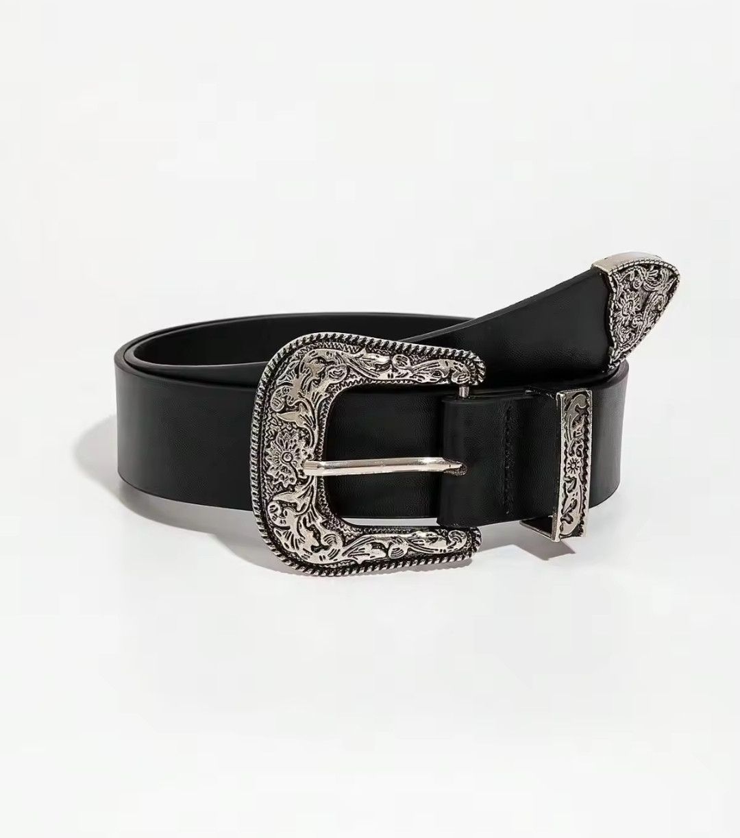 Japanese Brand × Vintage Y2k Retro punk 3.5cm solid western buckle belt 125cm Size ONE SIZE - 1 Thumbnail