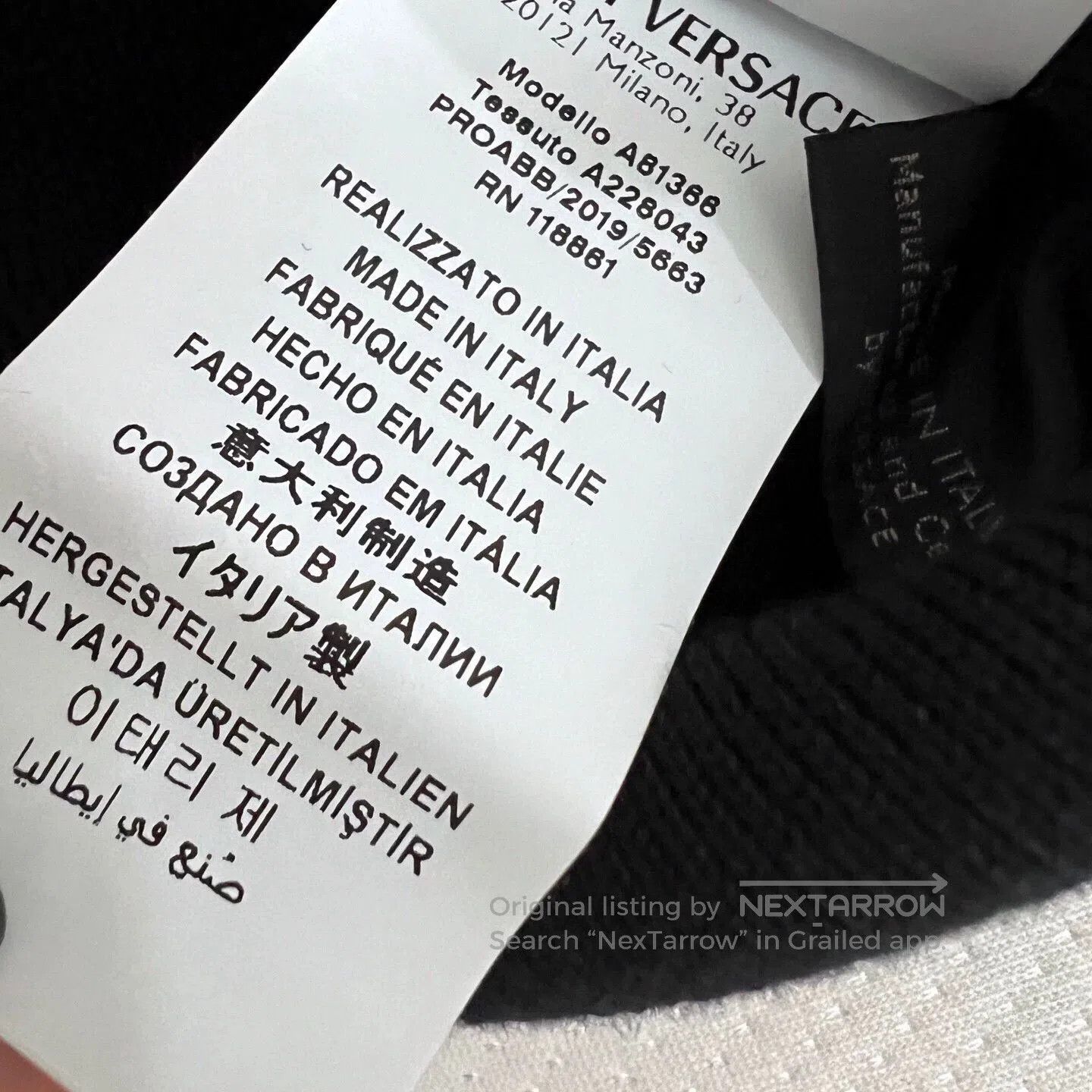 Versace versace men's knitted sweater with pattern. Size US XXL / EU 58 / 5 - 4 Thumbnail