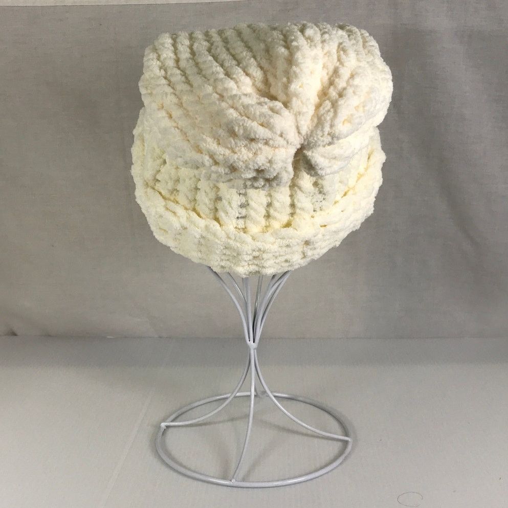 Handmade NWT Handmade Chunky Knitted Cream Kid Teen Slouchy Beanie Size ONE SIZE - 4 Thumbnail
