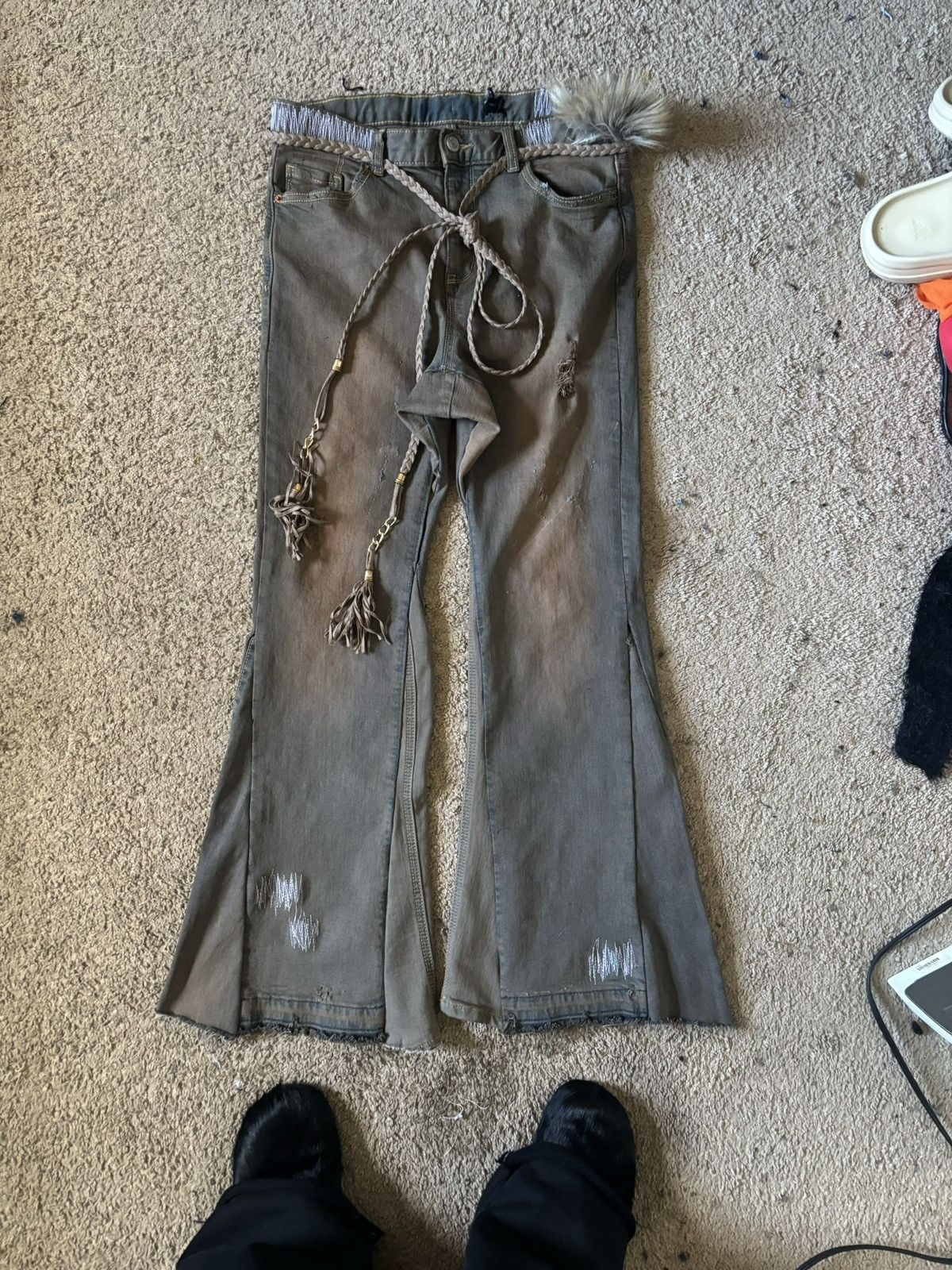 Vintage 1o1 mudwashed flares Size US 30 / EU 46 - 2 Thumbnail