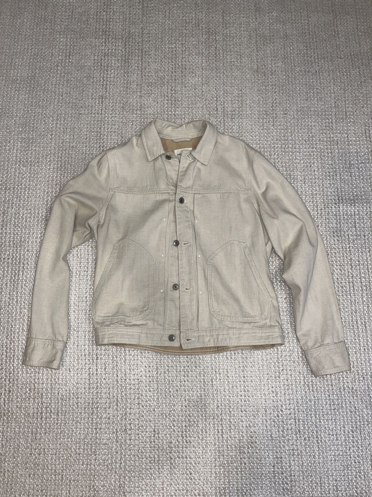 Rag & Bone Hemp Blend Broken Twill Shop Jacket (Medium) Size US M / EU 48-50 / 2 - 1 Thumbnail