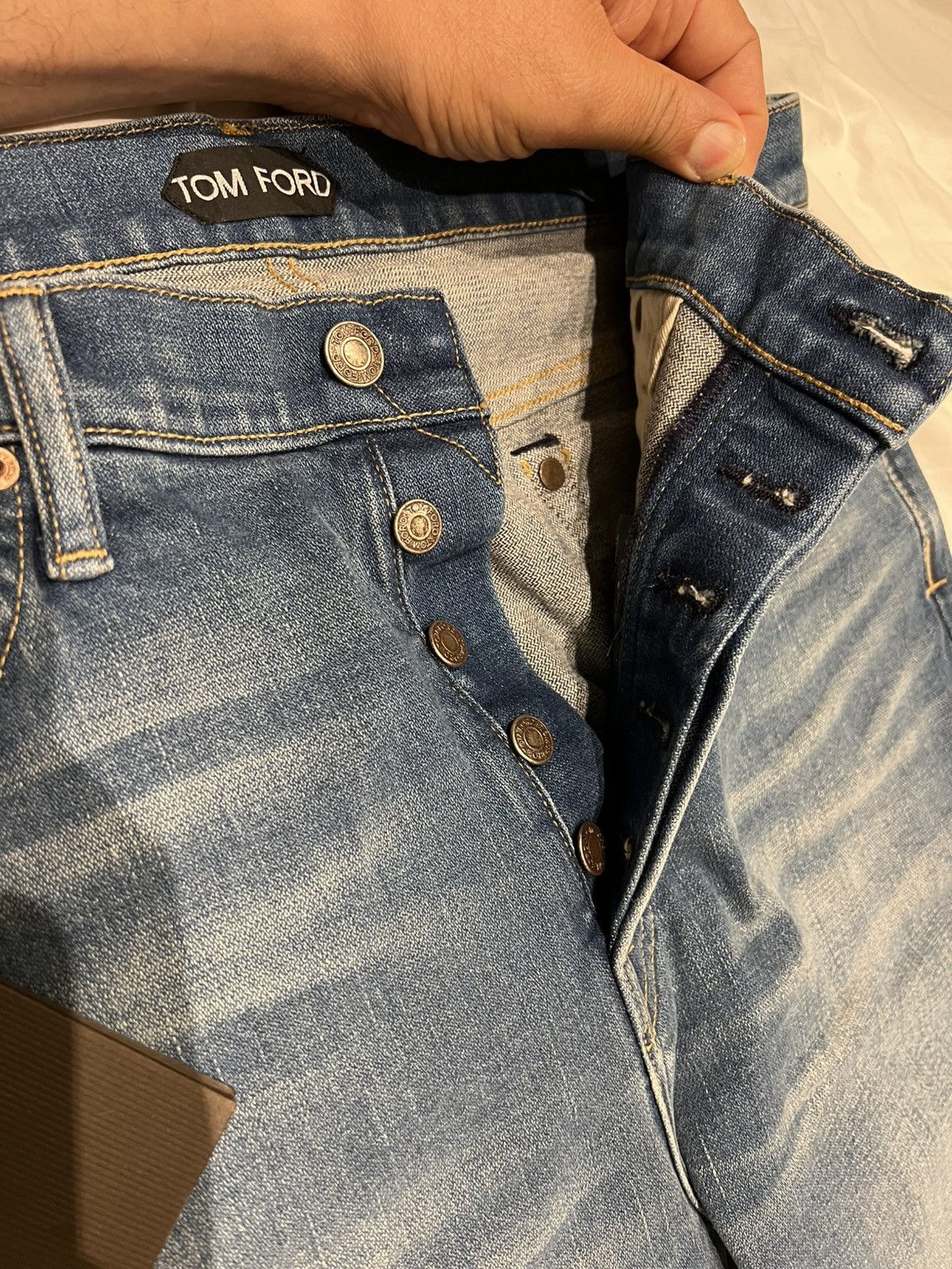 Tom Ford Tom Ford Standard Fit Whashed Blue Jean 34 98% Cotton Size US 34 / EU 50 - 17 Thumbnail