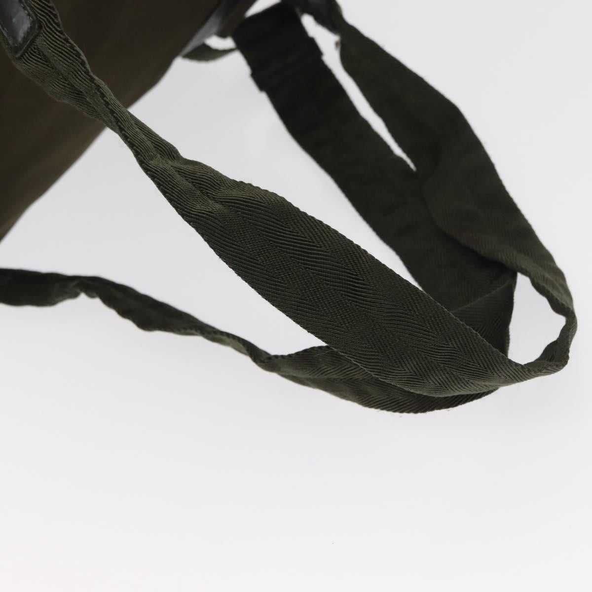 Prada PRADA Backpack Nylon Khaki Silver Auth 168394 - Jerrillo Size ONE SIZE - 9 Thumbnail