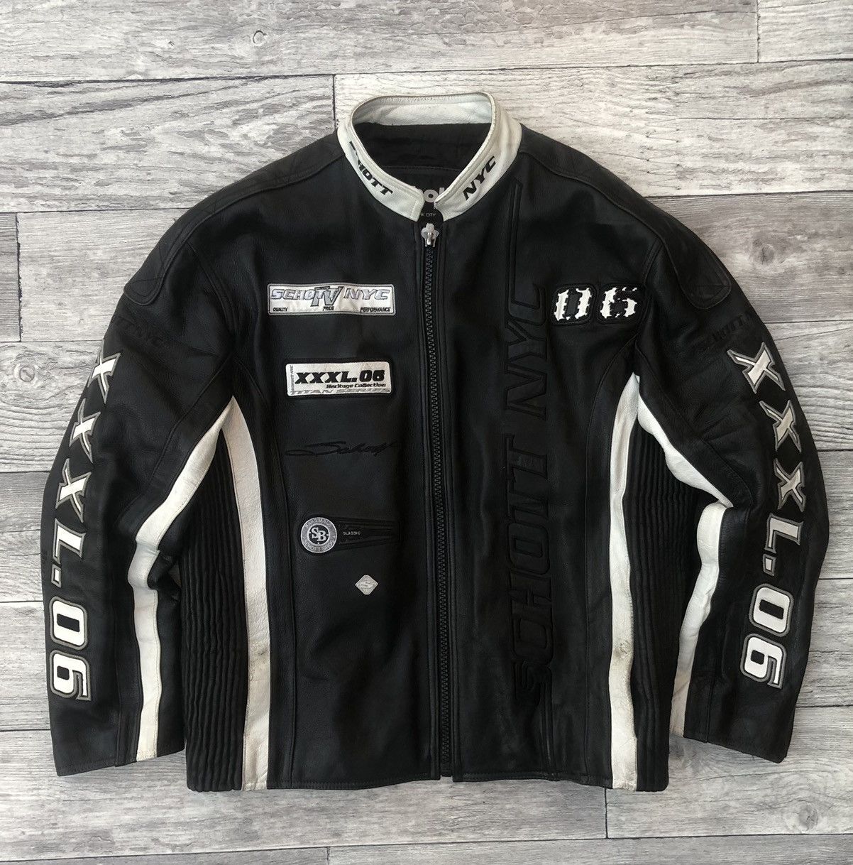 Schott ✅NEED GONE ♥️ SCHOTT NYC cow genuine leather jacket Size US L / EU 52-54 / 3 - 2 Thumbnail