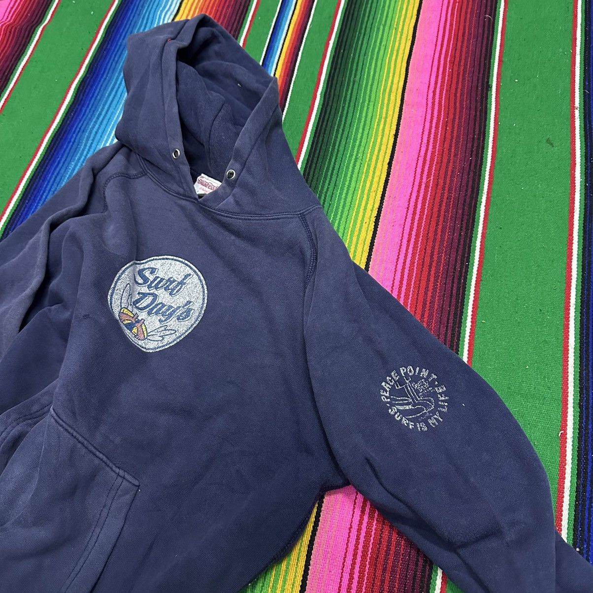 Sun Surf 💥Surf Style💥 vintage surf day nice blue faded hoodies 💥 Size US M / EU 48-50 / 2 - 4 Thumbnail