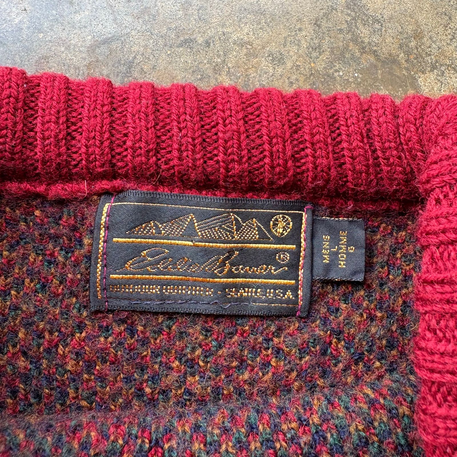 Eddie Bauer Vintage Eddie Bauer Thick Wool Sweater Size US M / EU 48-50 / 2 - 2 Thumbnail