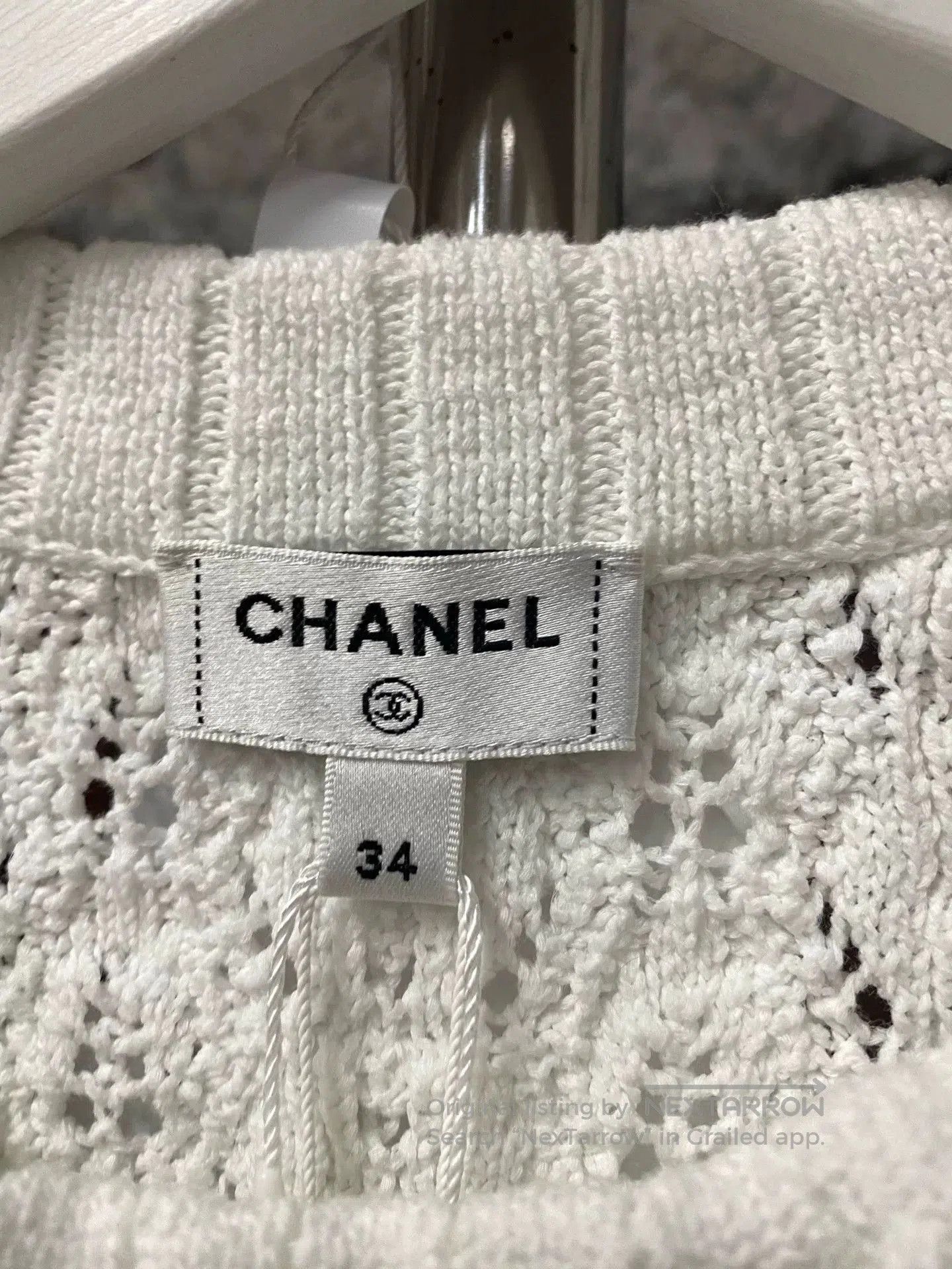 Chanel Chanel Camellia Hollow Knit Top. Size US XS / EU 42 / 0 - 6 Thumbnail