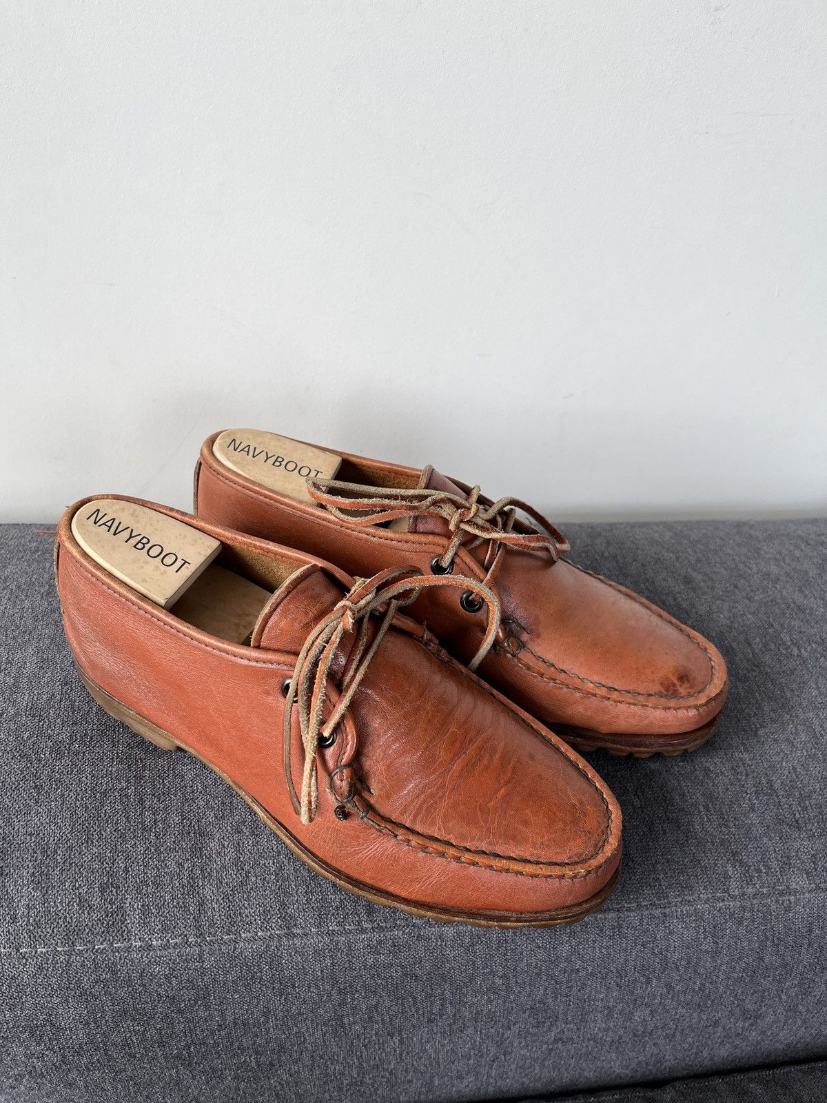 Quoddy Quoddy Handmade Leather Heritage Canoe Moccasins Boots Size US 7 / EU 40 - 12 Thumbnail