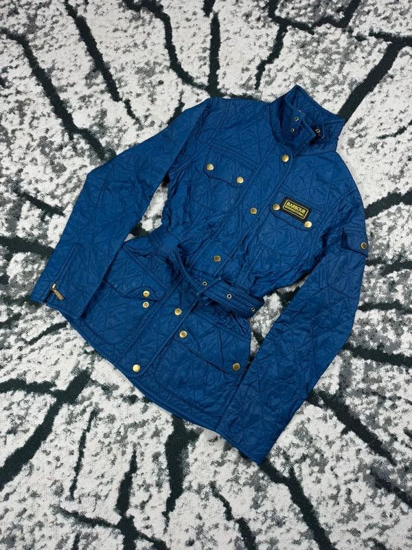 Barbour Vintage Barbour quilted jacket blue logo 34 Size XXS / US 00 / IT 34 - 2 Thumbnail