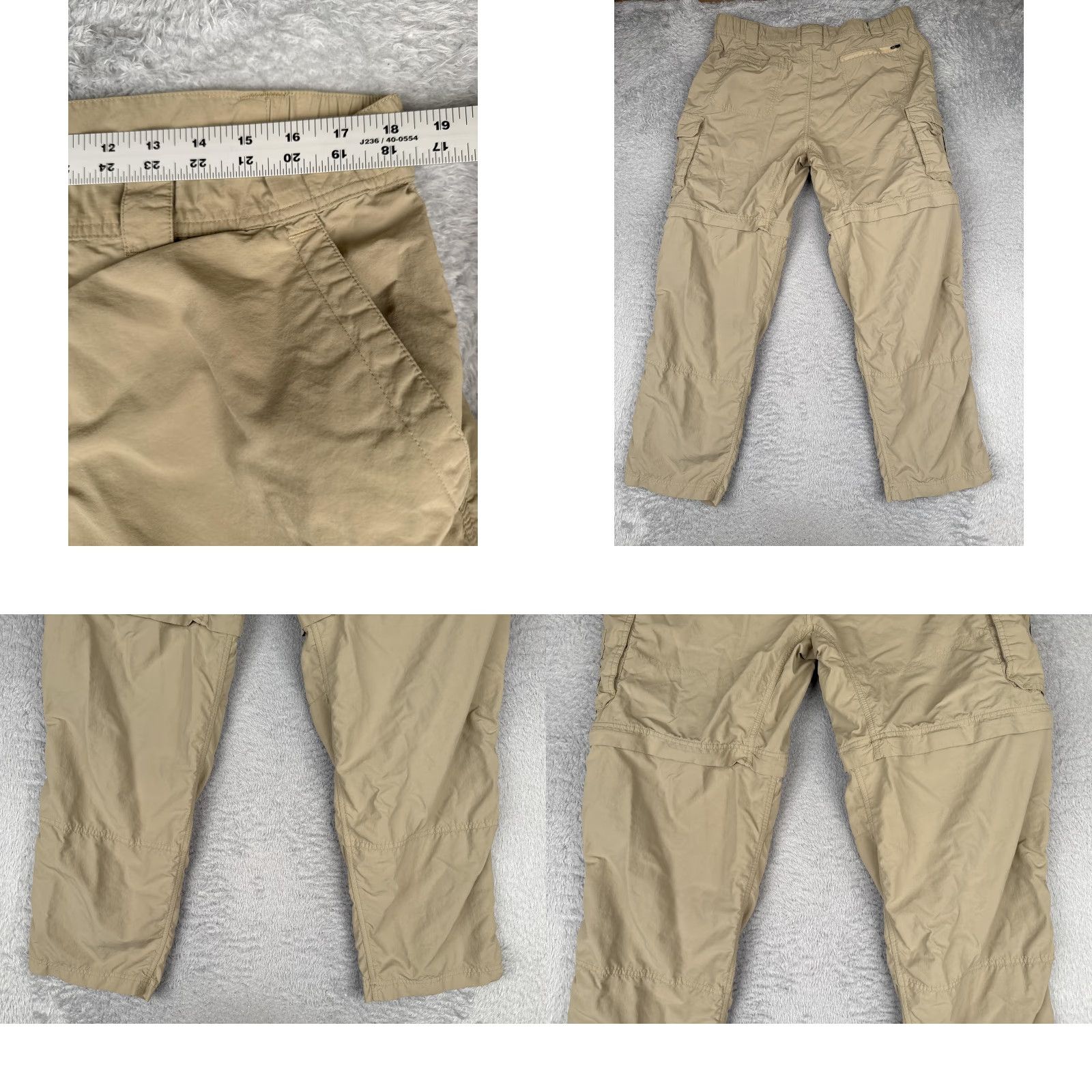 Vintage Alpine Design Pants Mens 36x32 Beige Convertible Cargo Hiking Outdoor Ankle Zip Size US 36 / EU 52 - 9 Thumbnail