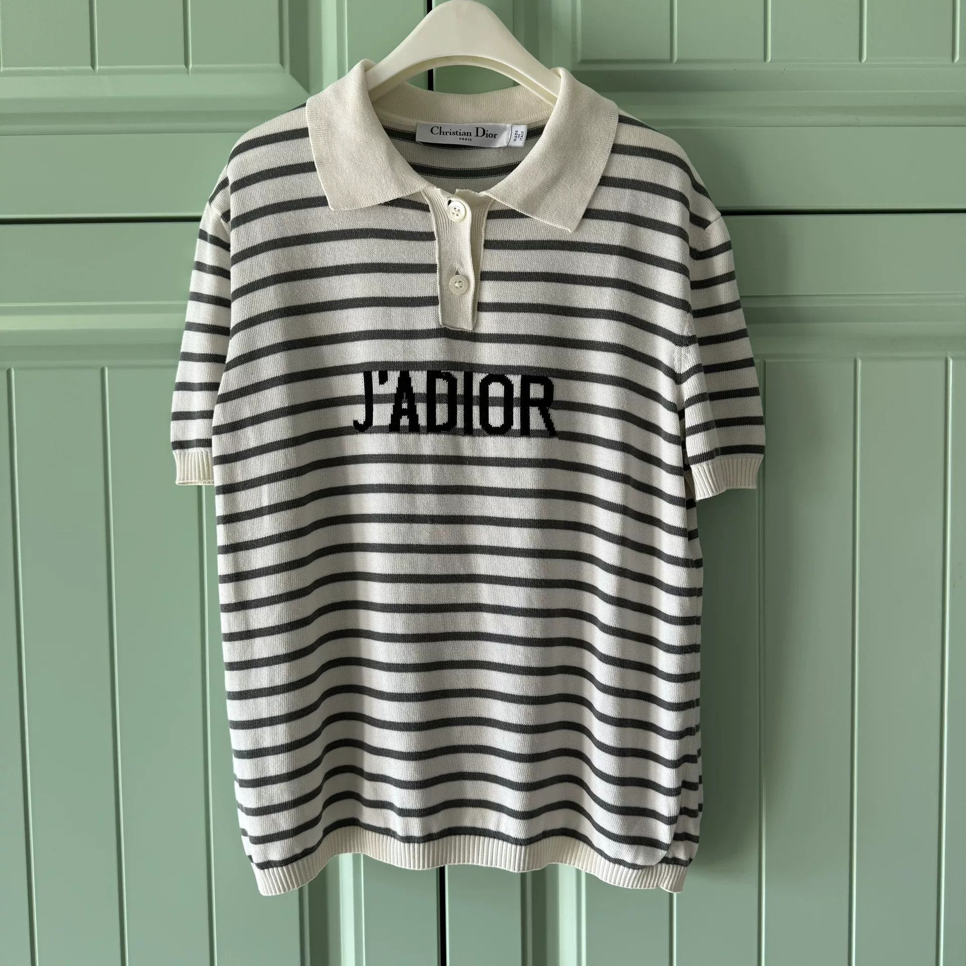Dior Dior J'ADIOR Striped Knit Polo Size XXS / US 00 / IT 34 - 1 Thumbnail