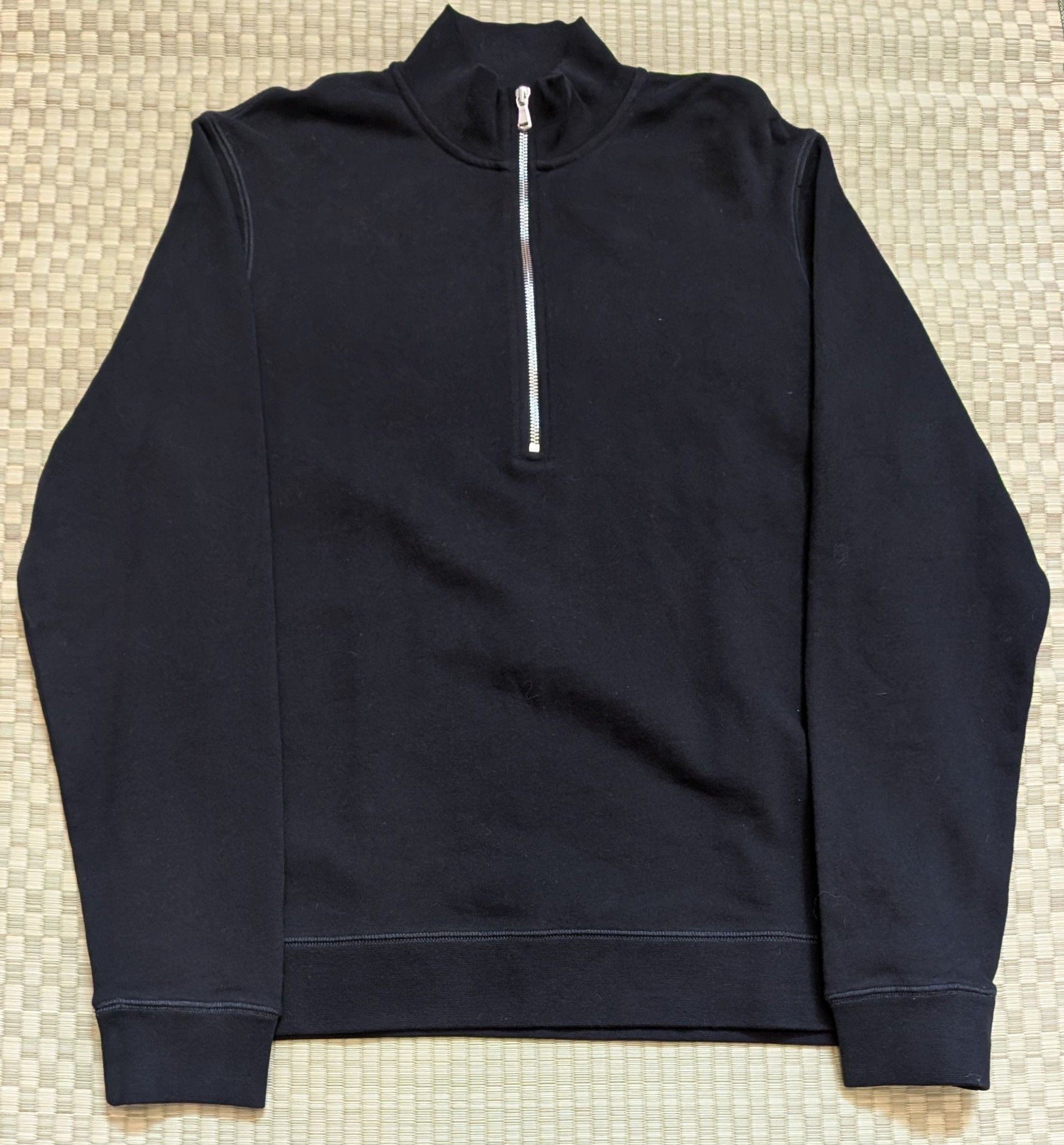 Sunspel Sunspel Half Zip Cotton Loopback Sweatshirt Made in Portugal Size US M / EU 48-50 / 2 - 1 Thumbnail